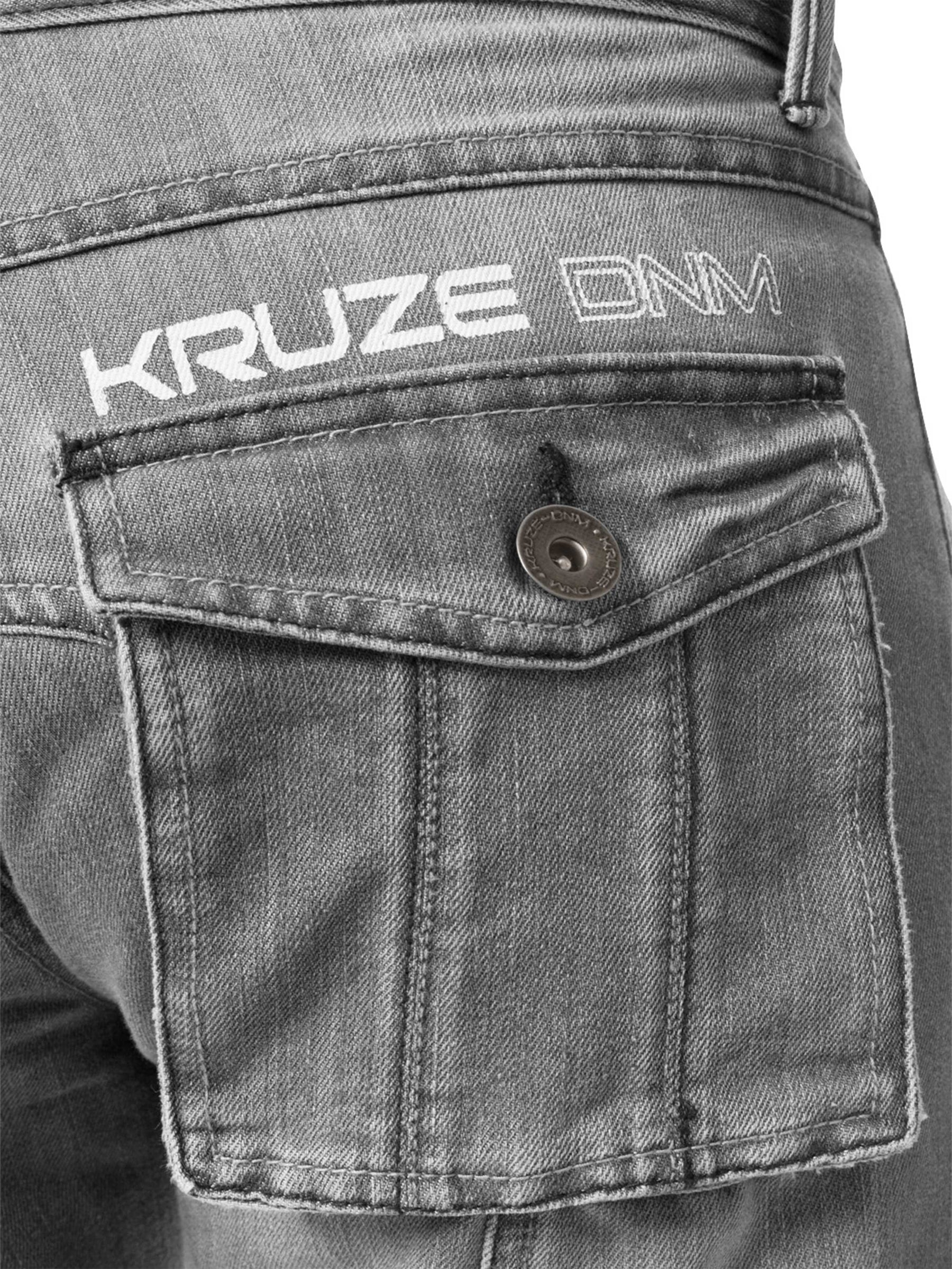 KZ126 Mens Casual Combat Cargo Work Jeans | Kruze Denim Designer Menswear KRUZE RAWDENIM