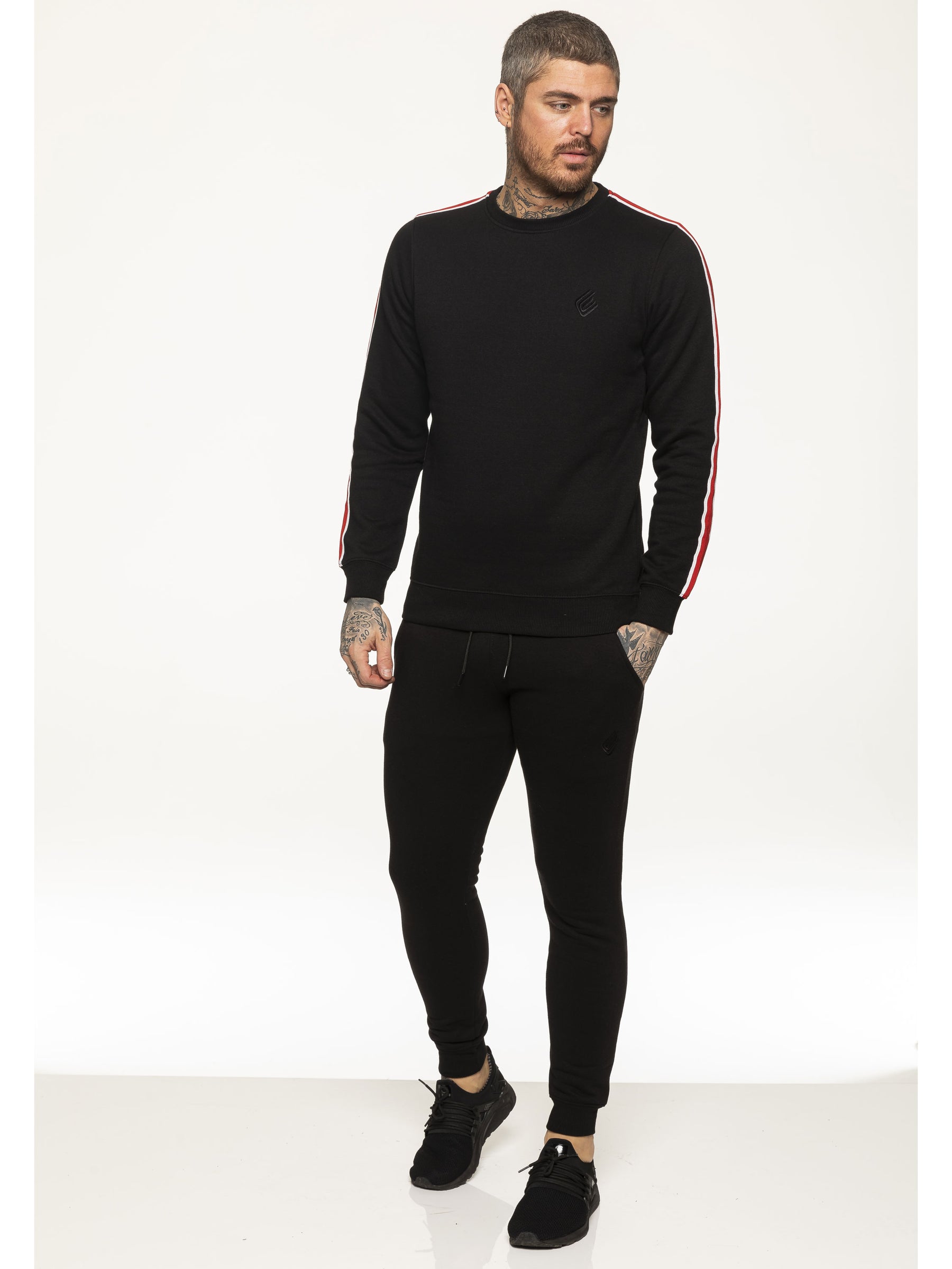 EZSW580 Mens Crew Neck Designer Sweatshirt | Enzo Designer Menswear ENZO RAWDENIM