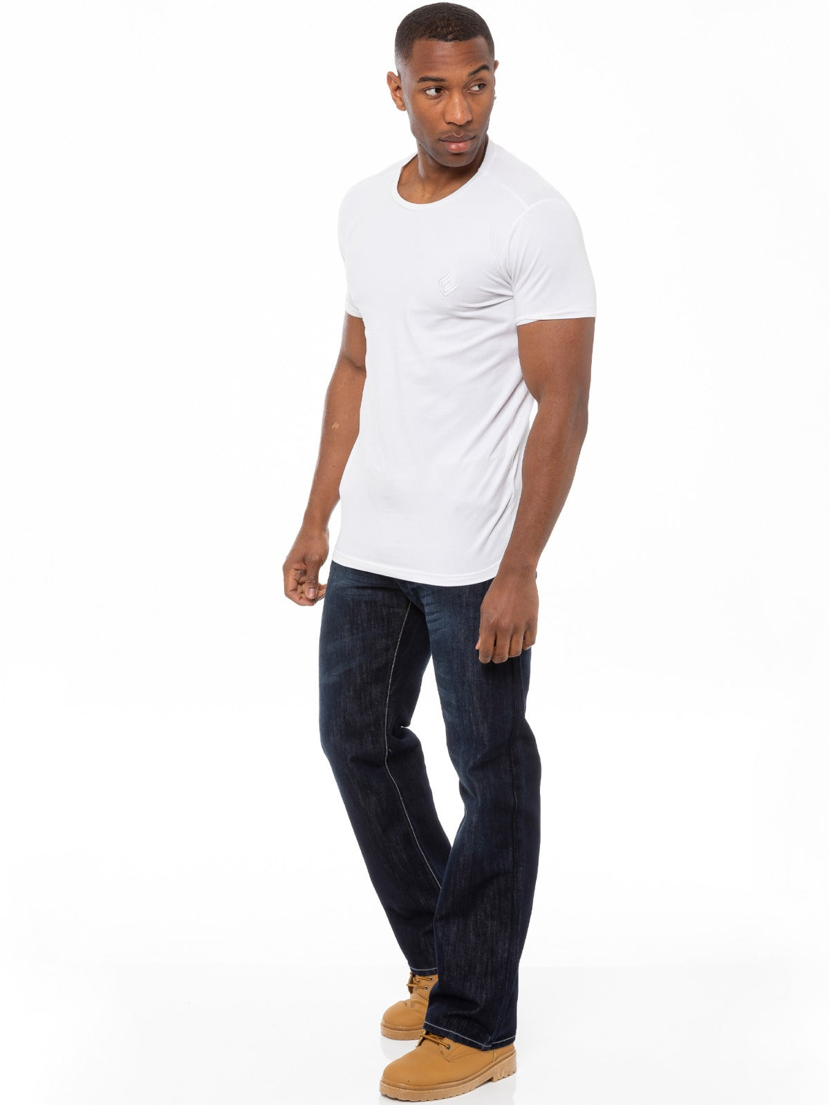 EZ14 Mens Dark Blue Jeans with Belt EZ14 | Enzo Designer Menswear ENZO RAWDENIM