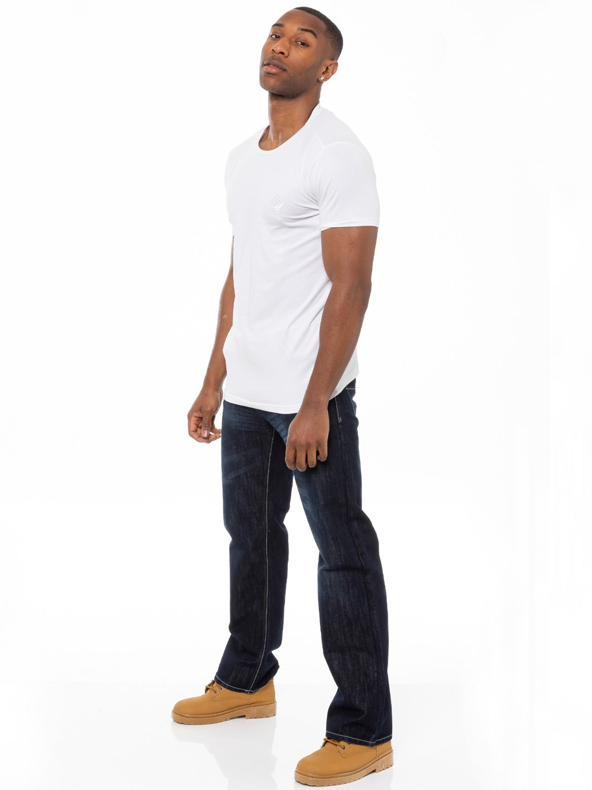 EZ14 Mens Dark Blue Jeans with Belt EZ14 | Enzo Designer Menswear ENZO RAWDENIM