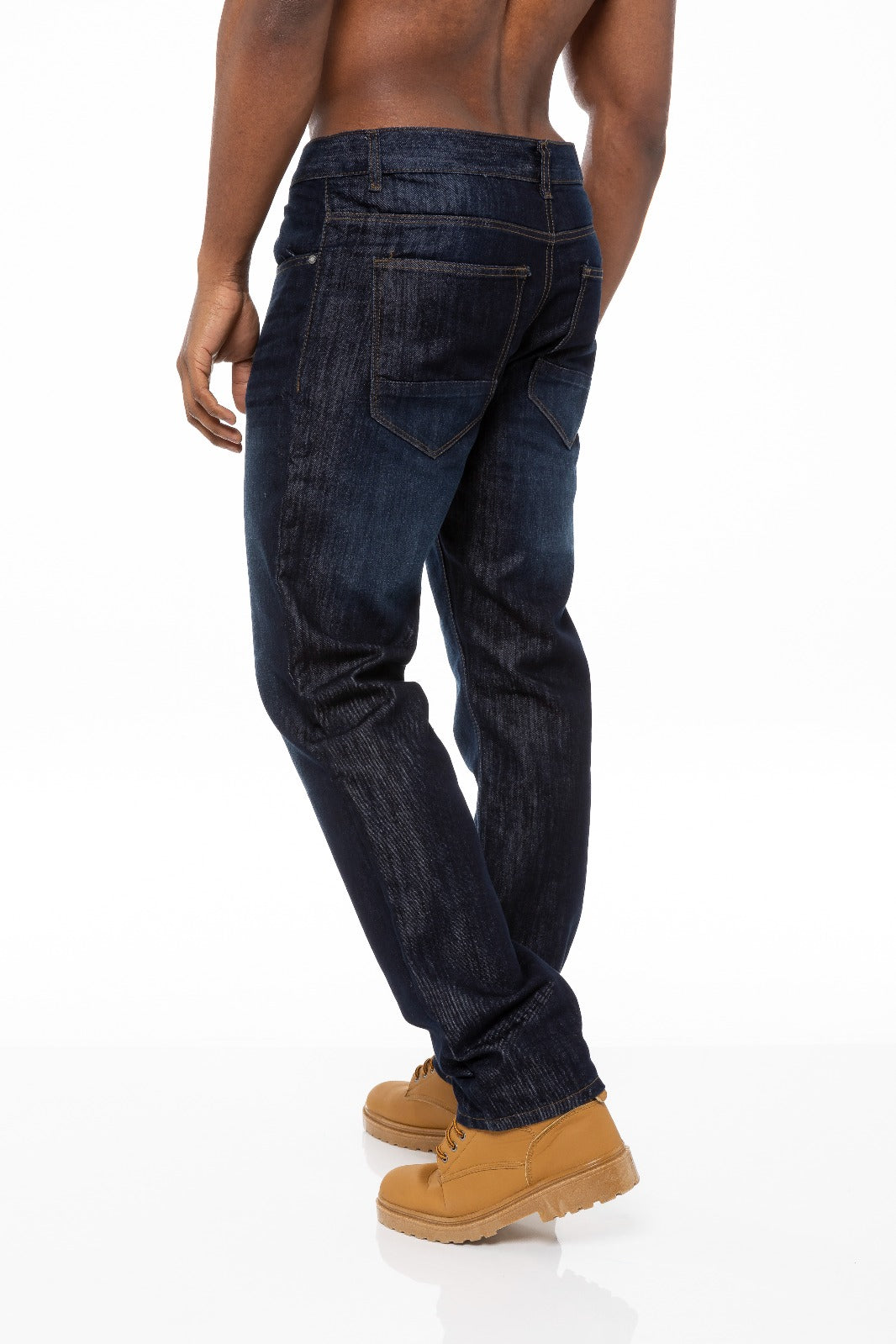EZ408 Mens Regular Tapered Fit Enzo Designer Jeans ENZO RAWDENIM