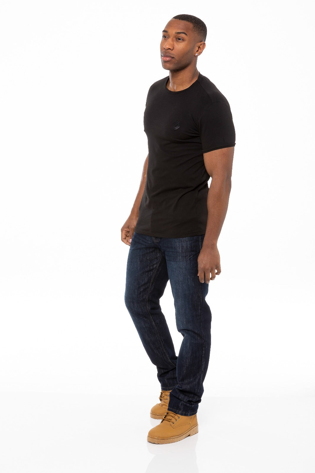 EZ408 Mens Regular Tapered Fit Enzo Designer Jeans ENZO RAWDENIM