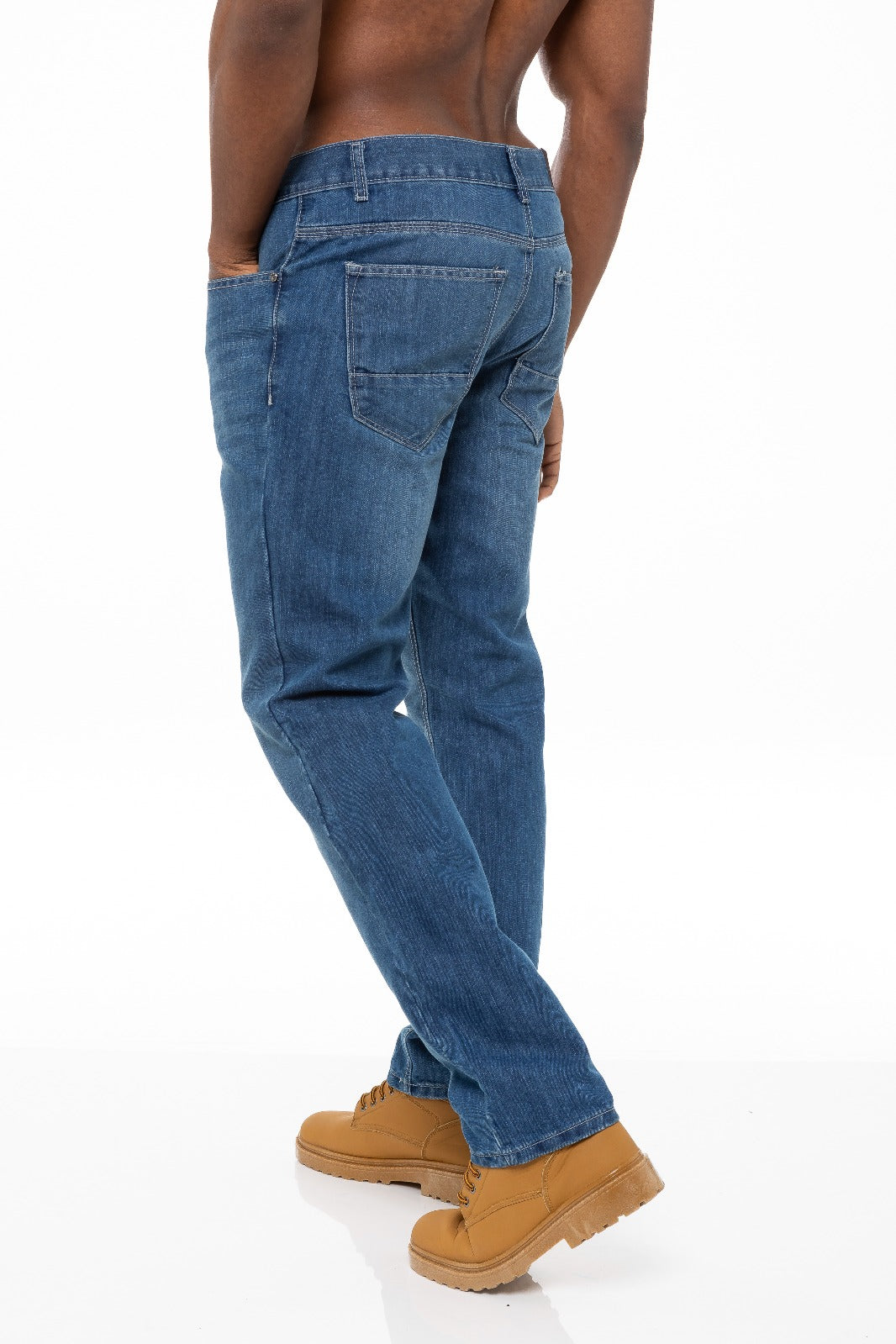 EZ408 Mens Regular Tapered Fit Enzo Designer Jeans ENZO RAWDENIM