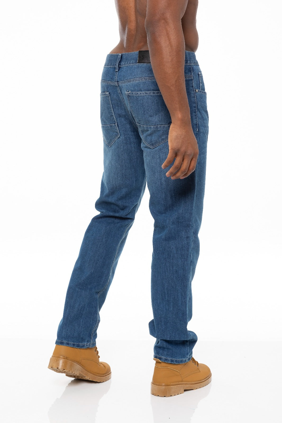 EZ408 Mens Regular Tapered Fit Enzo Designer Jeans ENZO RAWDENIM