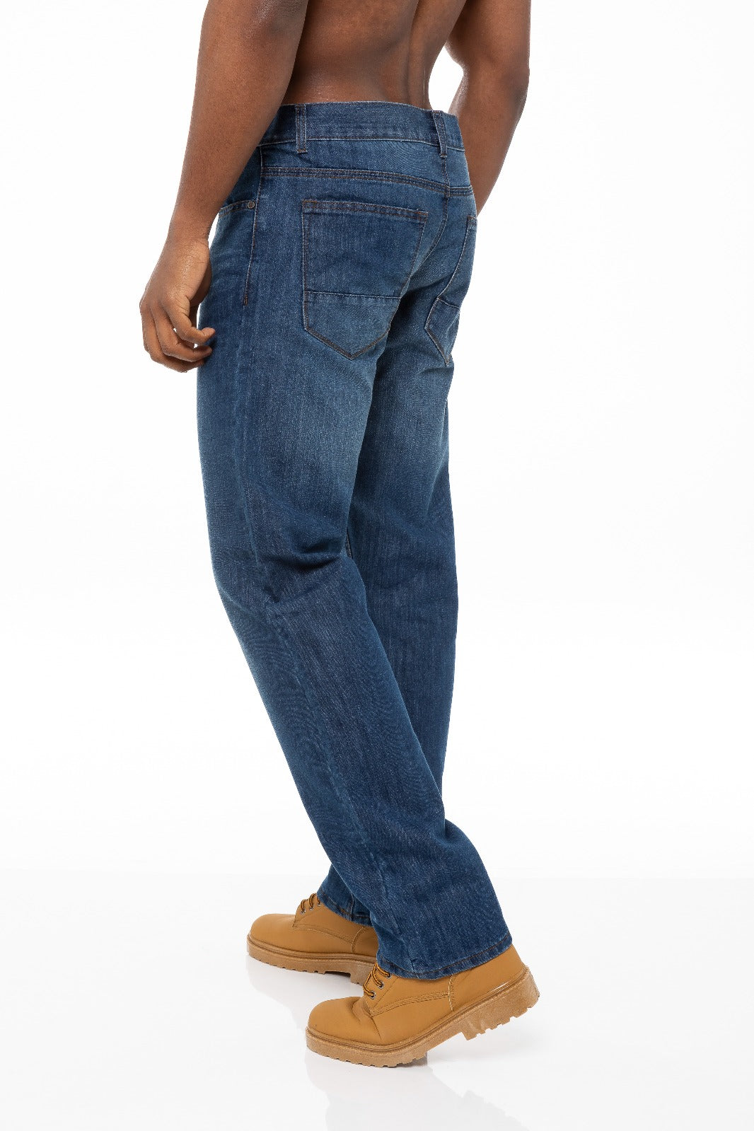 EZ408 Mens Regular Tapered Fit Enzo Designer Jeans ENZO RAWDENIM