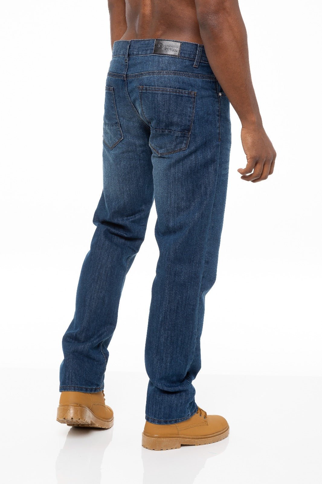 EZ408 Mens Regular Tapered Fit Enzo Designer Jeans ENZO RAWDENIM
