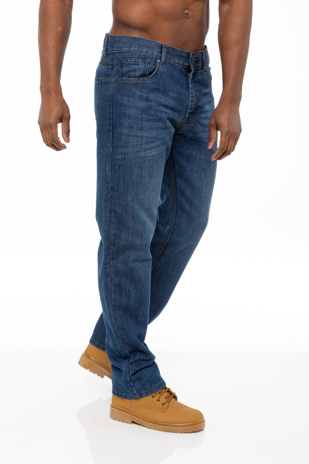 EZ408 Mens Regular Tapered Fit Enzo Designer Jeans ENZO RAWDENIM