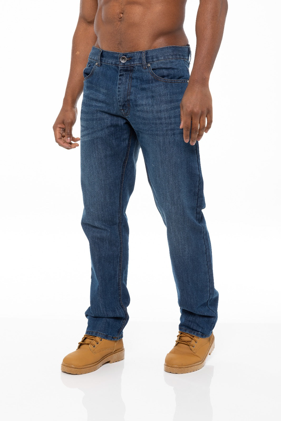EZ408 Mens Regular Tapered Fit Enzo Designer Jeans ENZO RAWDENIM