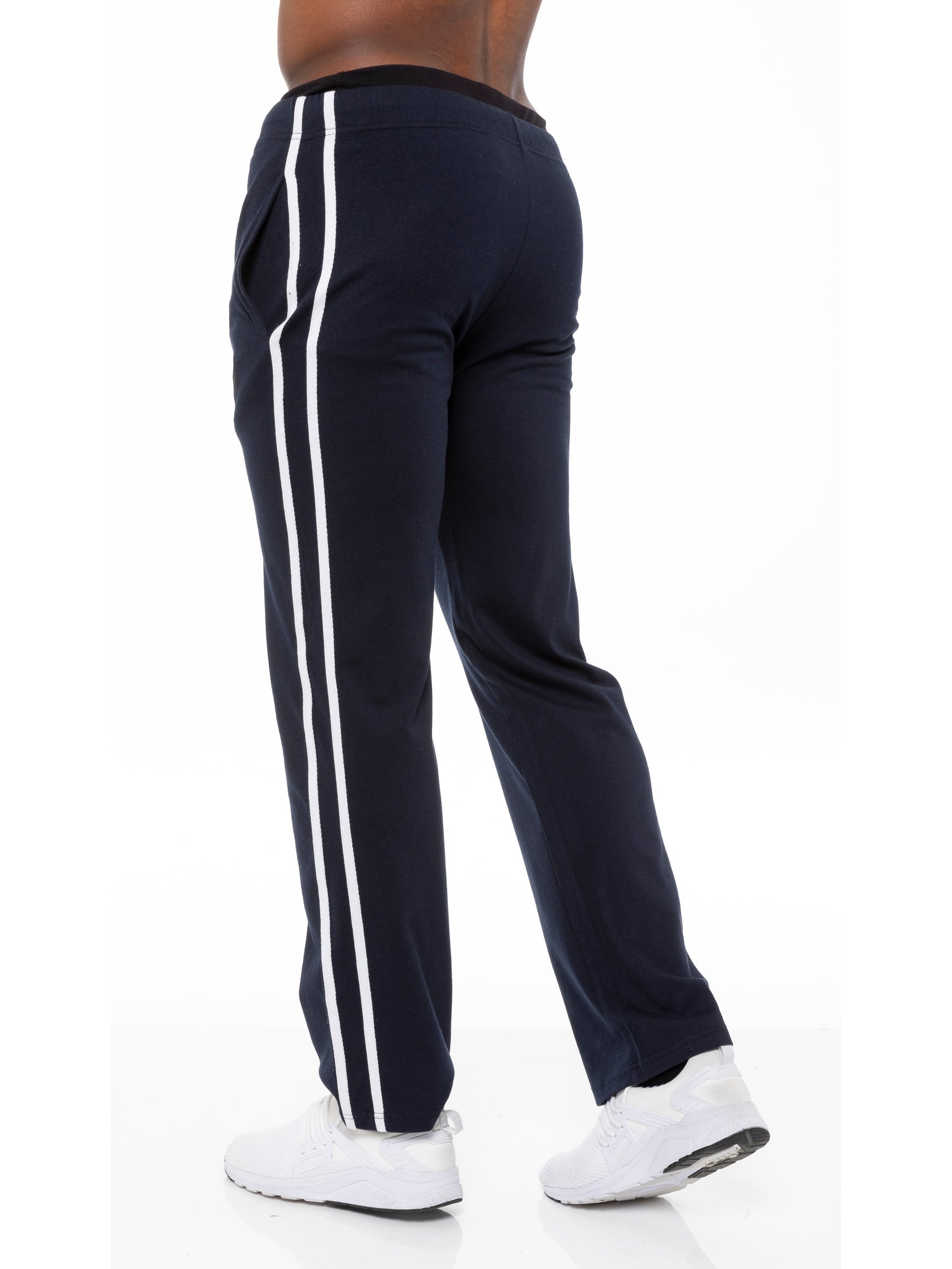 EZPL586 Mens Casual Striped Pyjama Lounge Pants | ENZO Designer Menswear ENZO RAWDENIM
