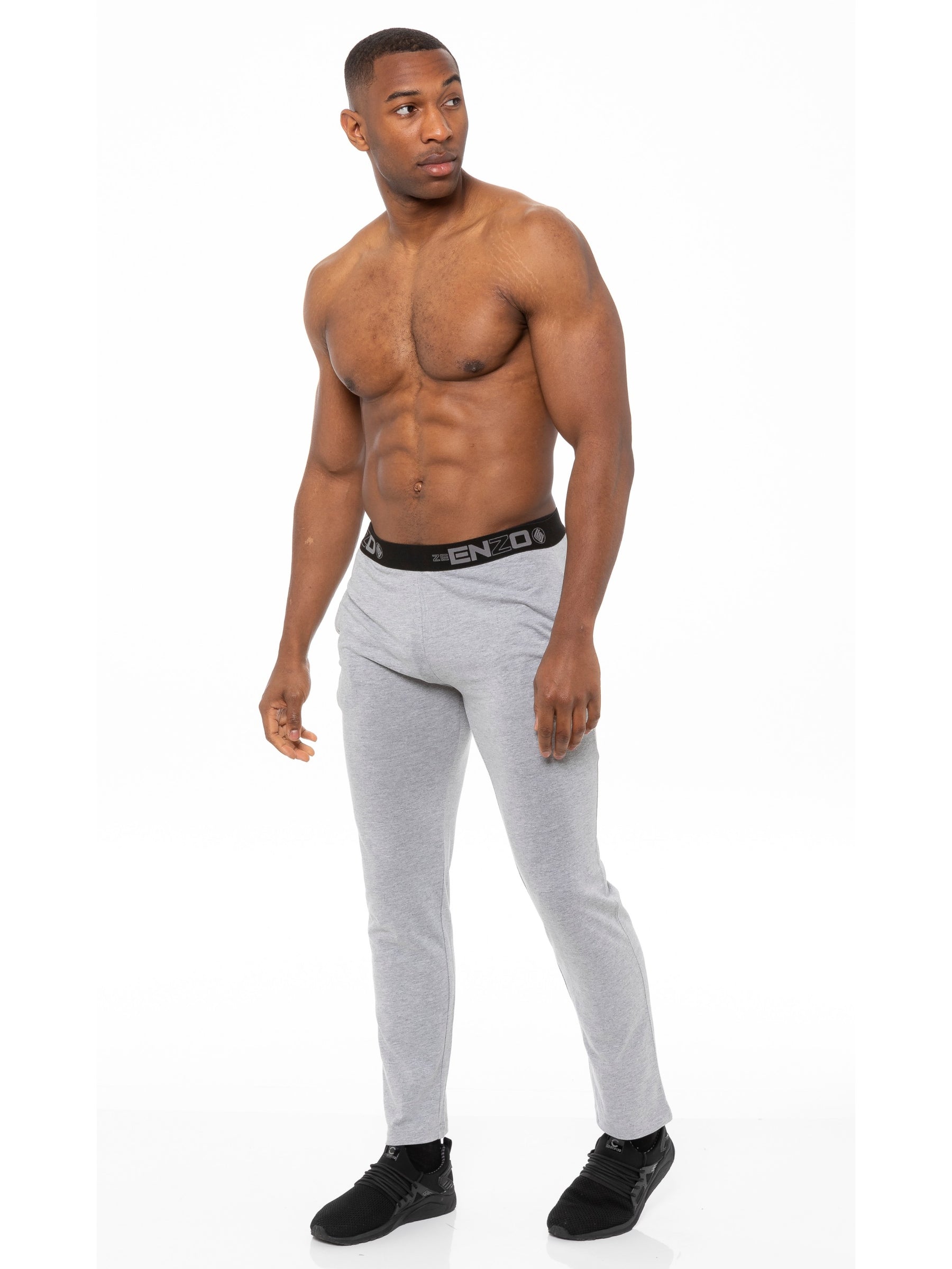 EZPL585 Mens Jacquard Waistline Lounge Pant Joggers | Enzo Designer Menswear ENZO RAWDENIM