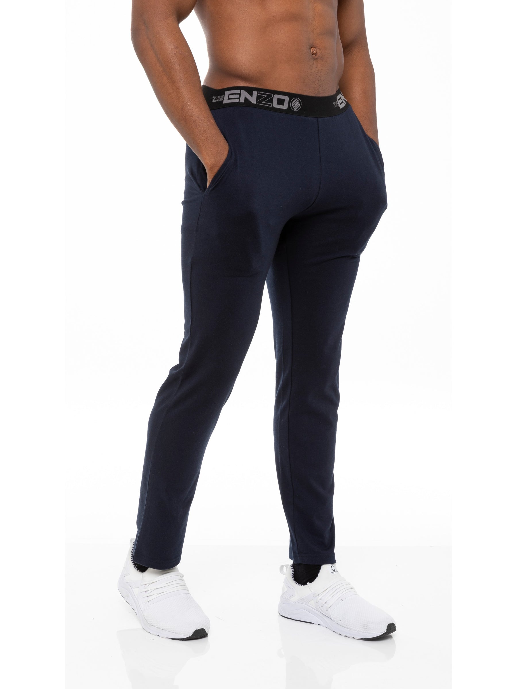EZPL585 Mens Jacquard Waistline Lounge Pant Joggers | Enzo Designer Menswear ENZO RAWDENIM