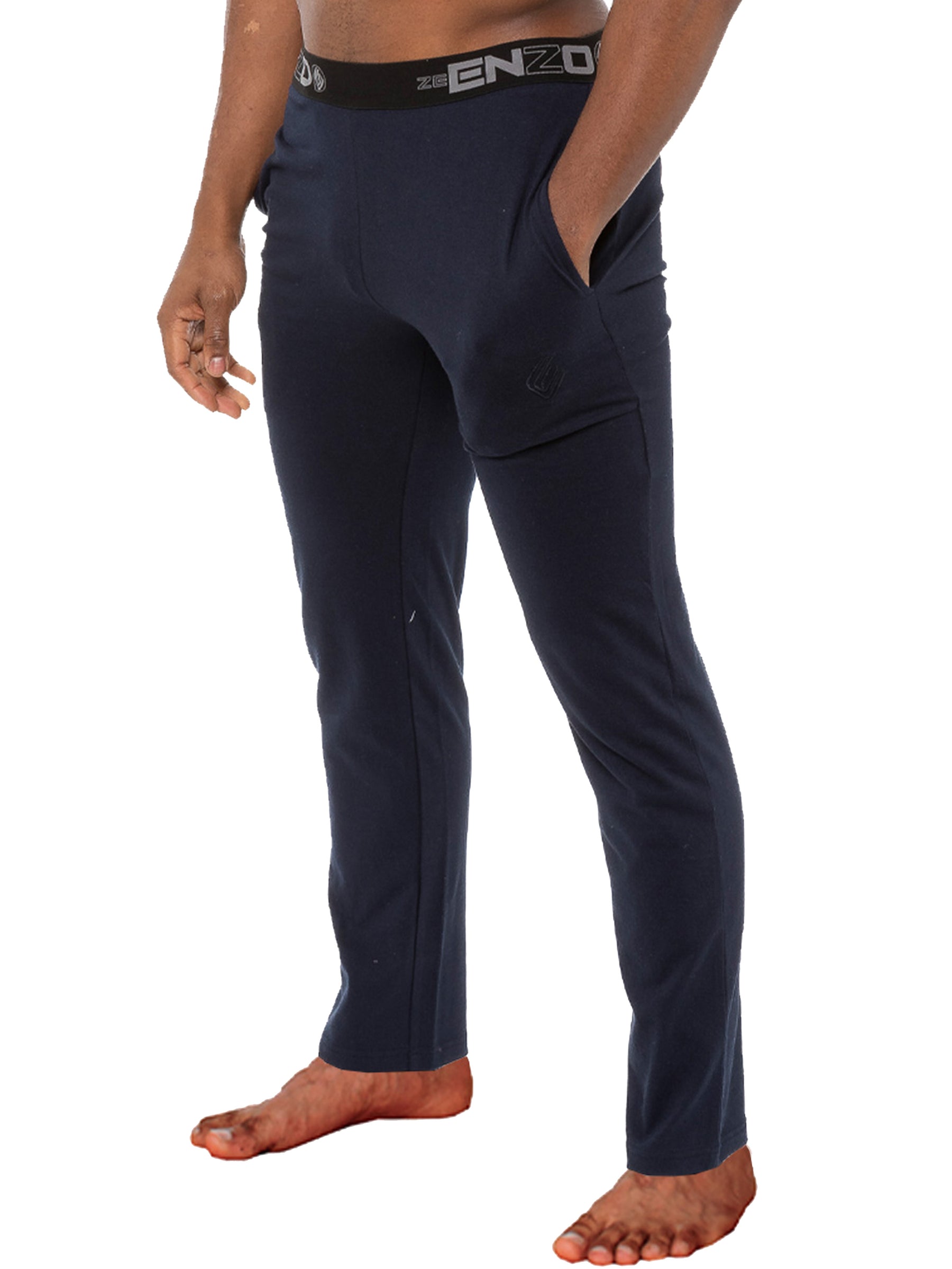 EZPL585 Mens Jacquard Waistline Lounge Pant Joggers | Enzo Designer Menswear ENZO RAWDENIM