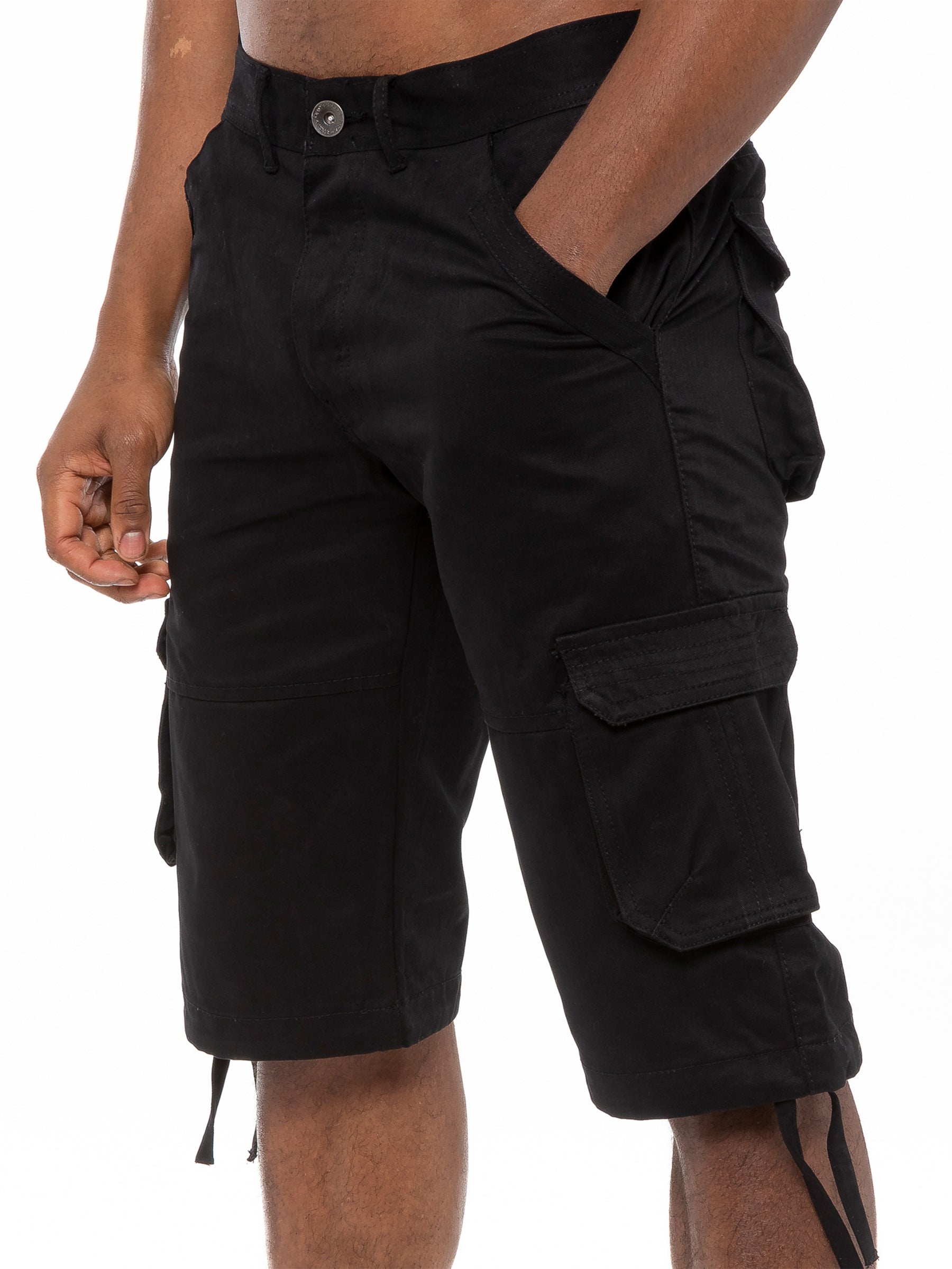 EZS405 Enzo Mens Cargo Combat Shorts | Enzo Designer Menswear ENZO RAWDENIM