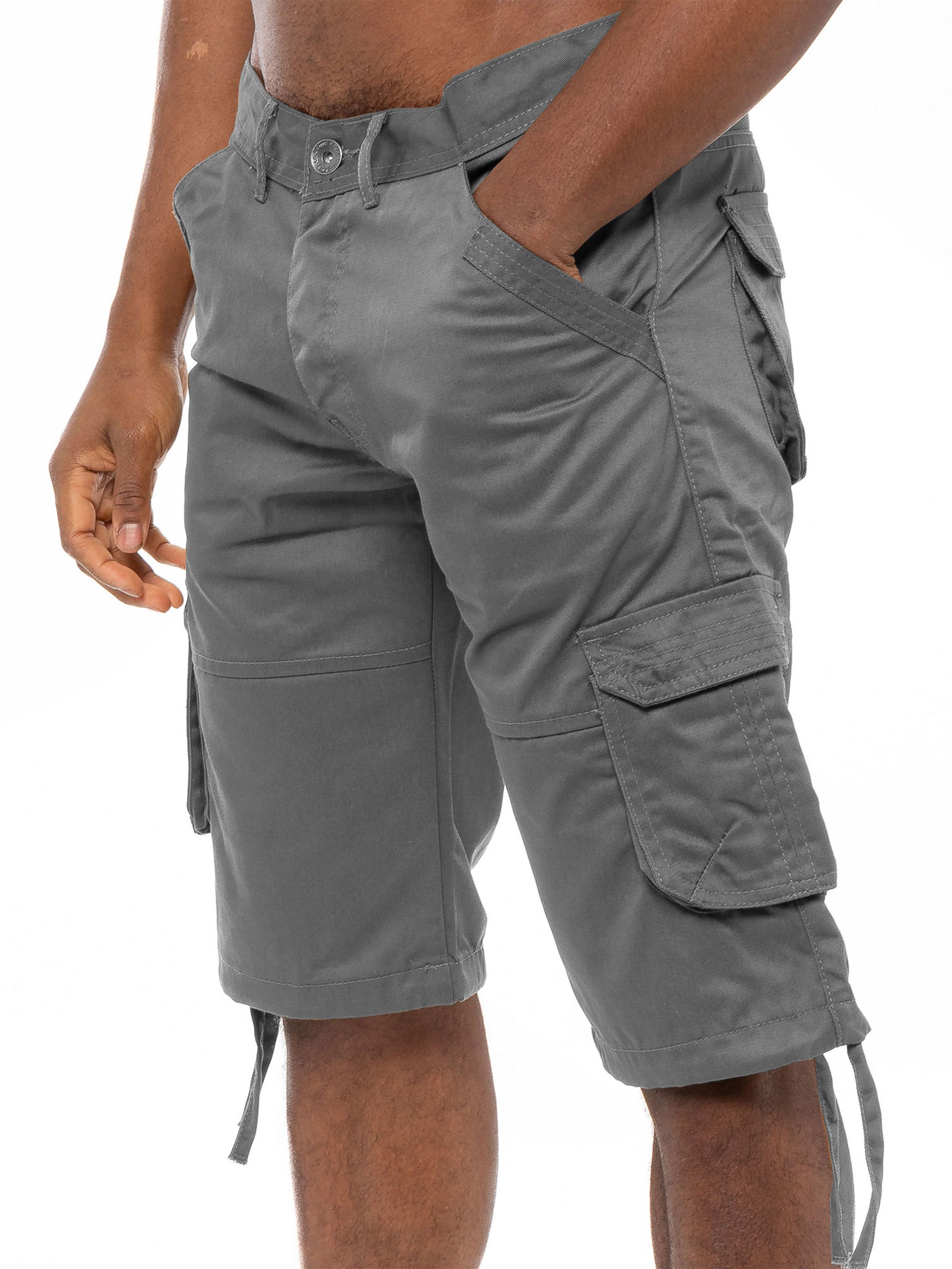 EZS405 Enzo Mens Cargo Combat Shorts | Enzo Designer Menswear ENZO RAWDENIM