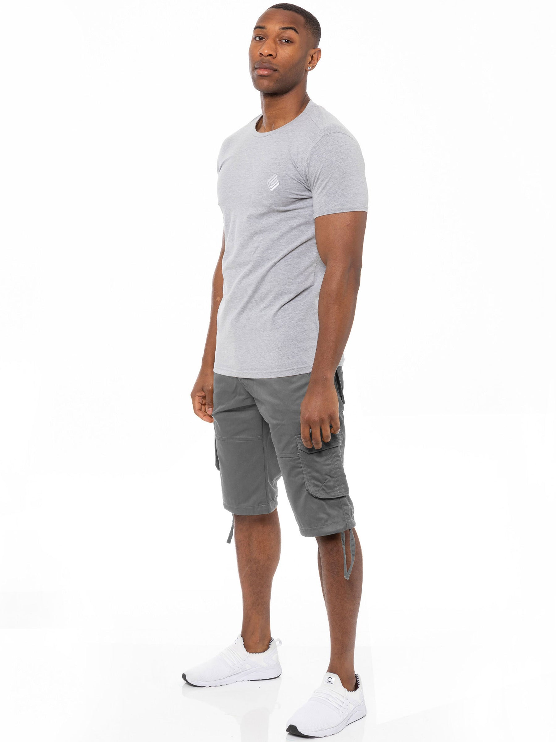 EZS405 Enzo Mens Cargo Combat Shorts | Enzo Designer Menswear ENZO RAWDENIM