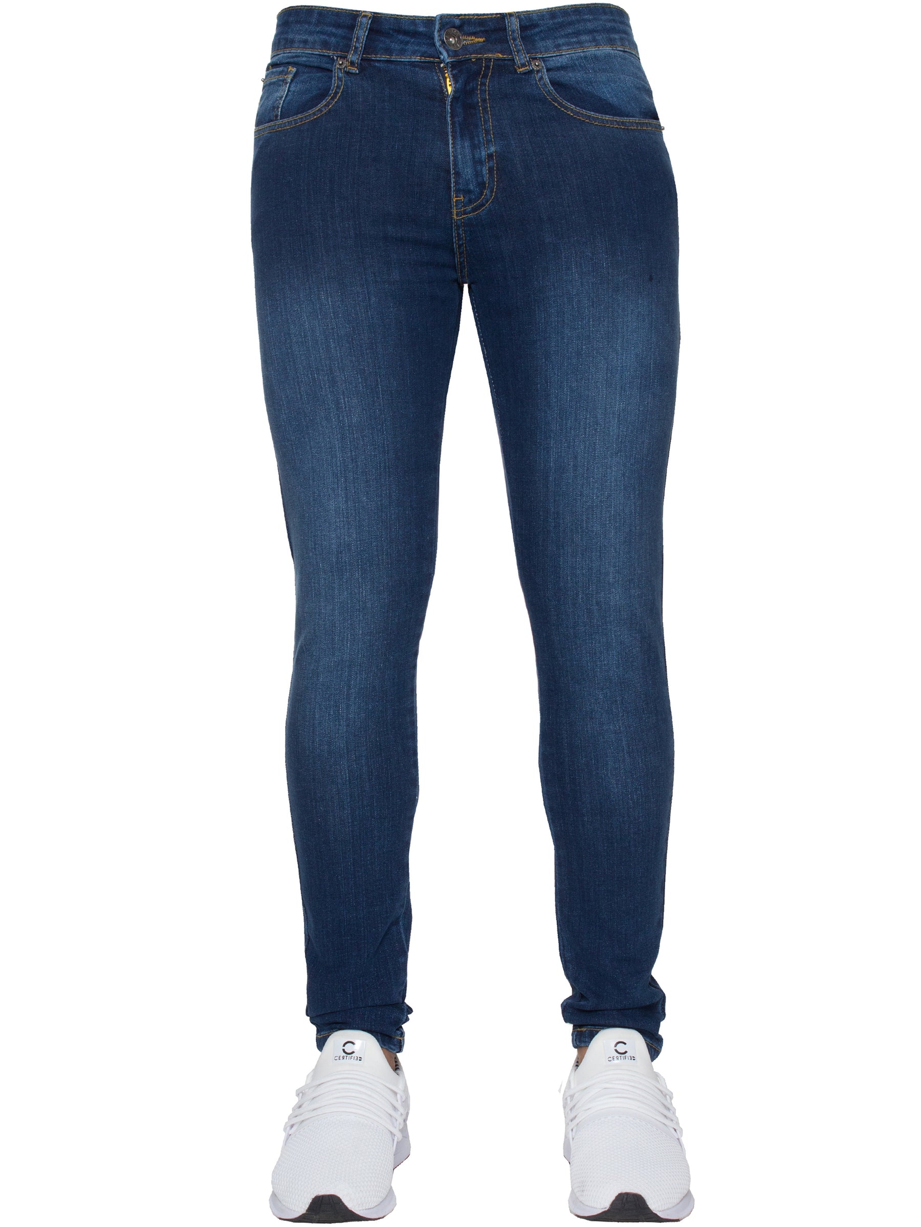 EZ326 Mens Designer Stretch Skinny Fit Jeans | Enzo Designer Menswear ENZO RAWDENIM