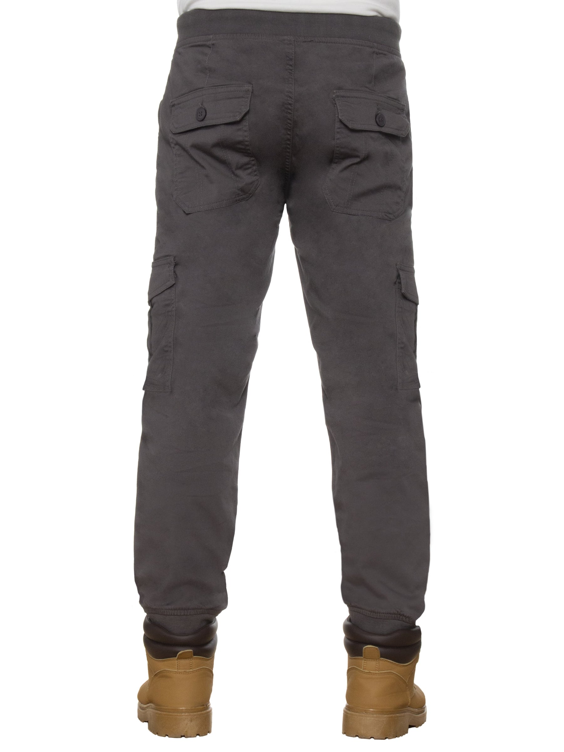 EZ413 Mens Cuffed Combat Basic Jeans | Enzo Designer Menswear ENZO RAWDENIM