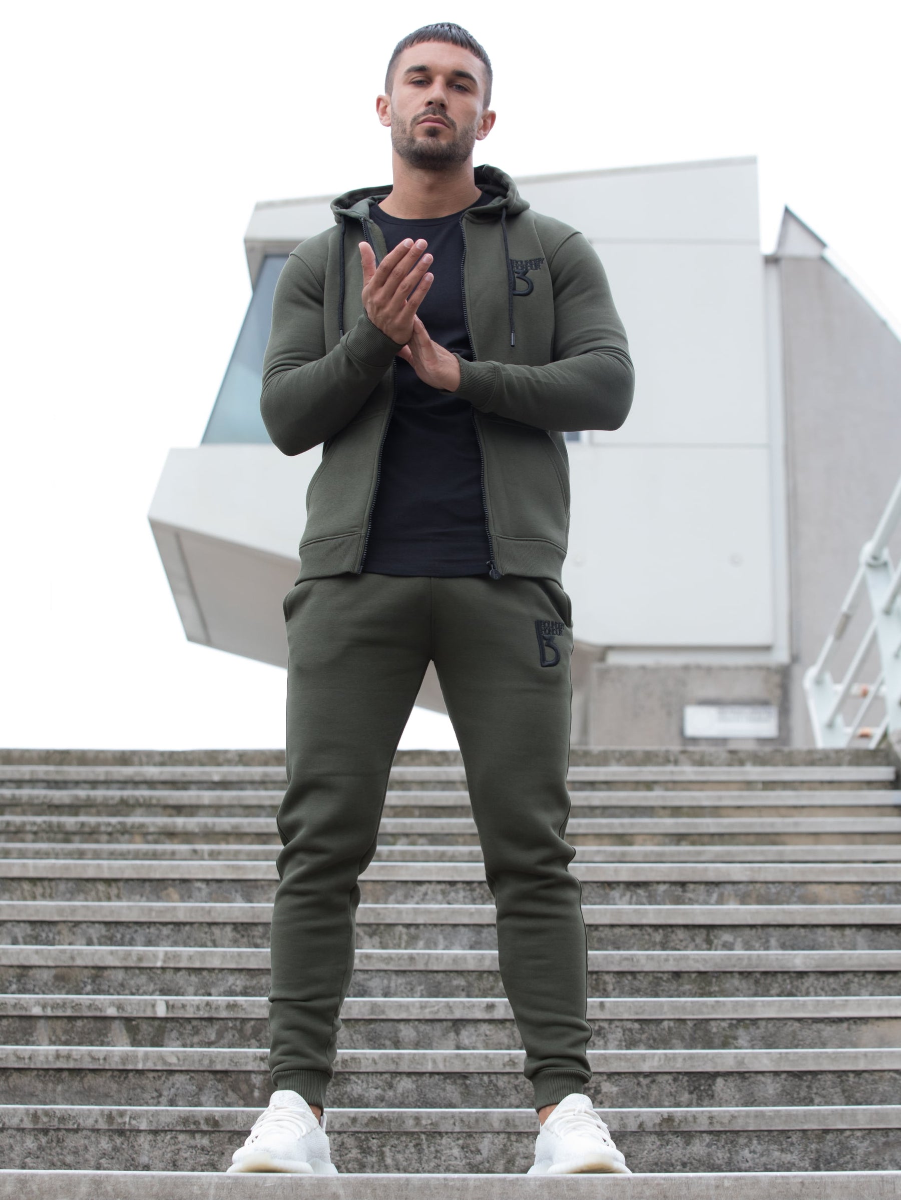BHD01 SCALE Scale Zipped Tracksuit Hood | Bound By Honour Bound By Honour RAWDENIM