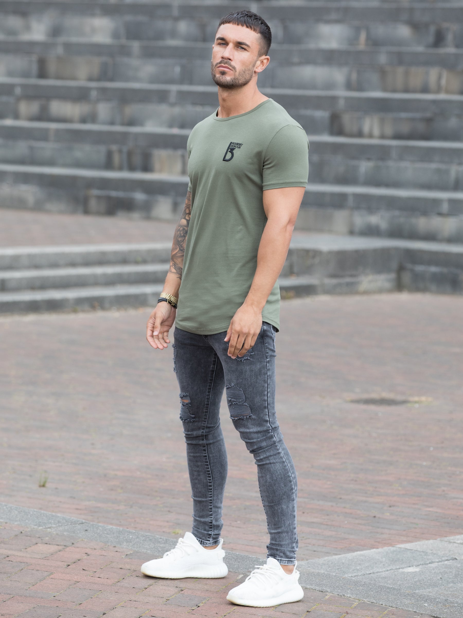 BST24 Clearance | BBH Men's Branded Short Sleeve Athletic T-shirt | Bound By Honour Bound By Honour RAWDENIM