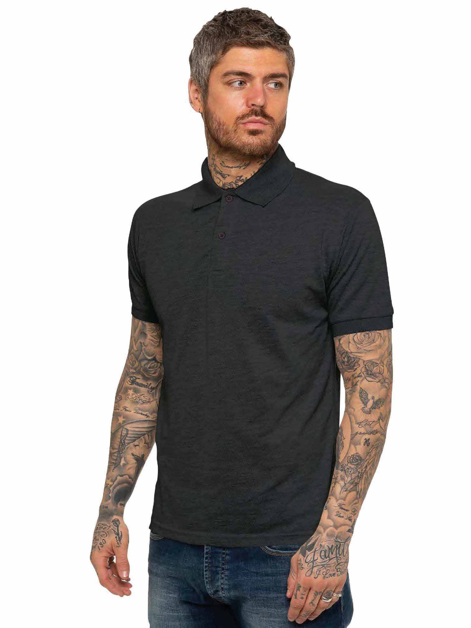 KZPL105 Mens Kruze Clothing | Mens Pique Polo T-Shirt KRUZE RAWDENIM