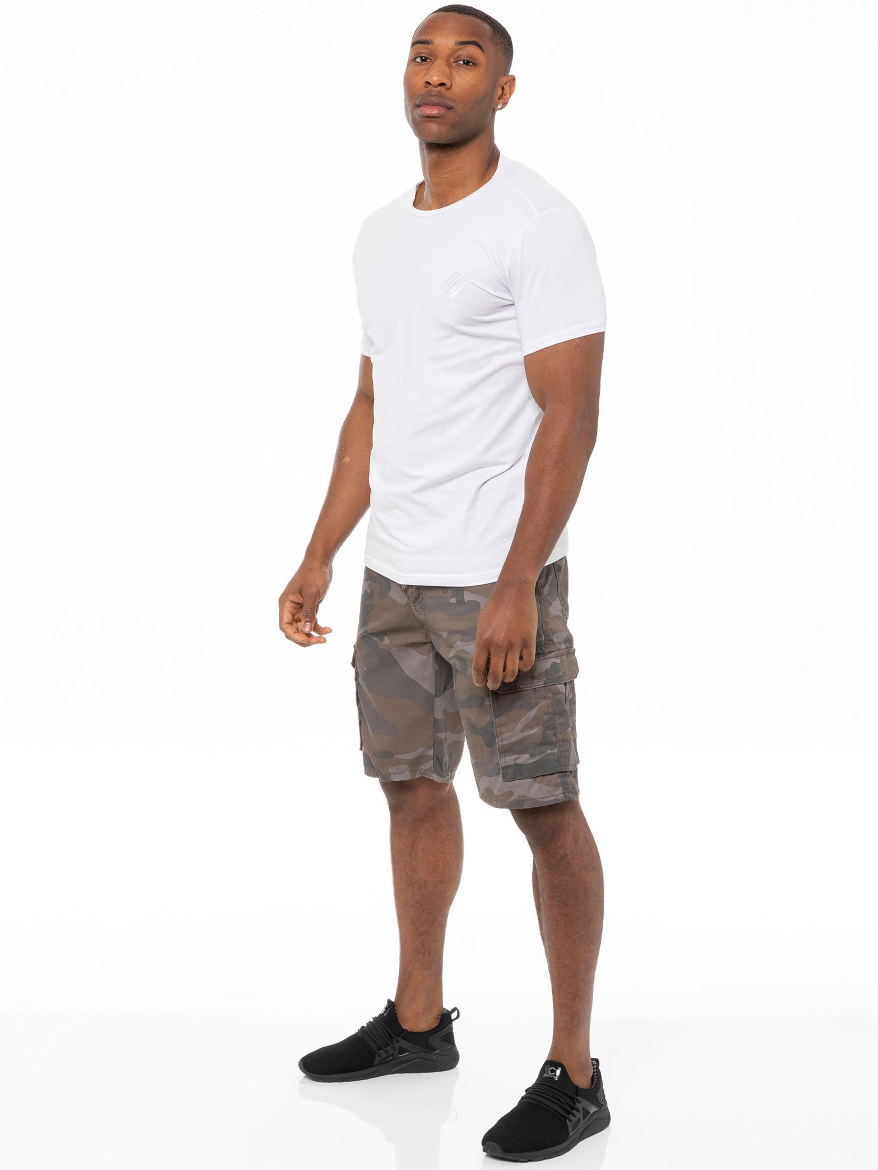 KZS116 Kruze | Mens Cargo Casual Combat Camo Shorts KRUZE RAWDENIM