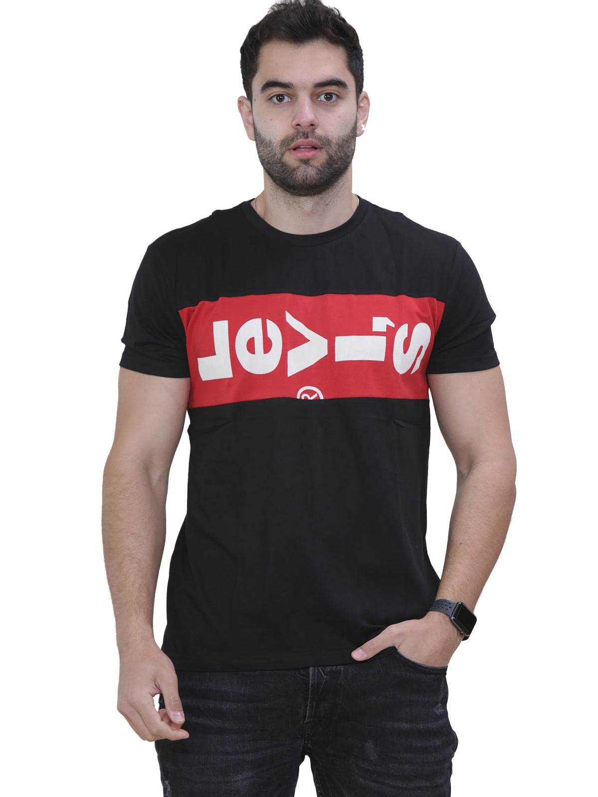 LEVIS TSHIRT LOGO Levis Mens Short Sleeve T Shirt S-XL GUEST BRAND RAWDENIM