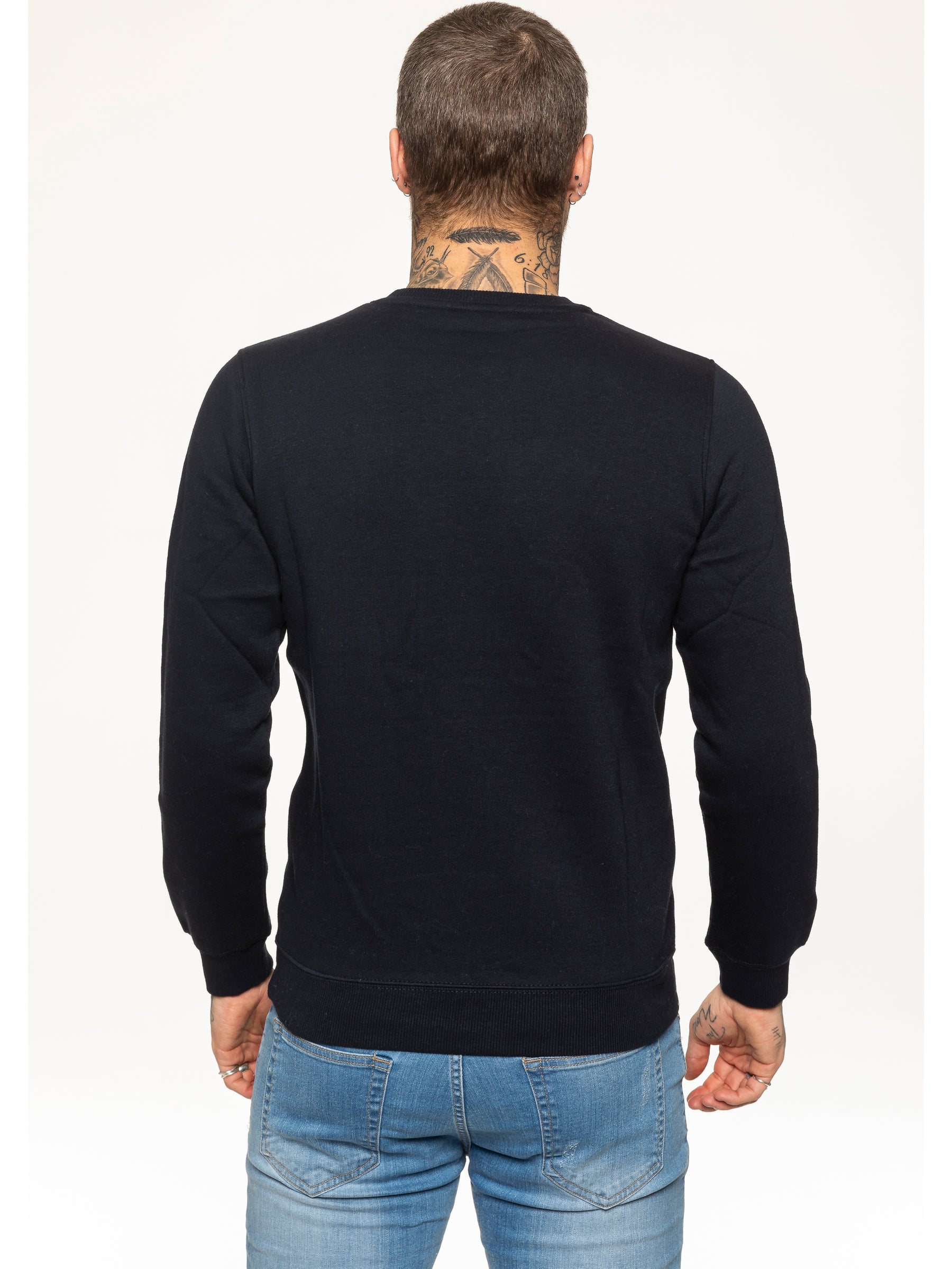 SWT055 BBH Mens Plain Sweatshirt Crew Neck Jersey Fleece | Bound By Honour Bound By Honour RAWDENIM
