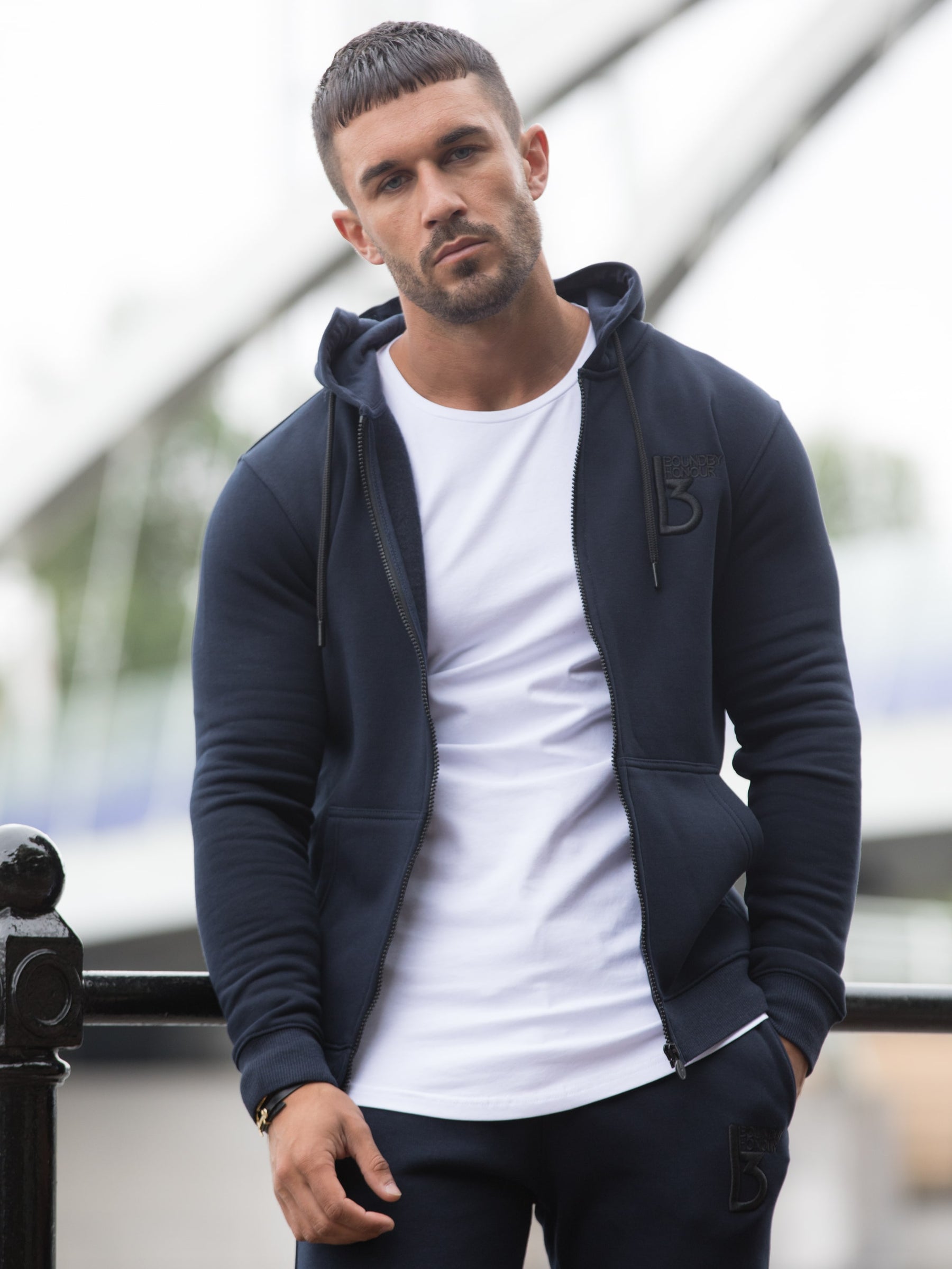 BHD01 SCALE Scale Zipped Tracksuit Hood | Bound By Honour Bound By Honour RAWDENIM