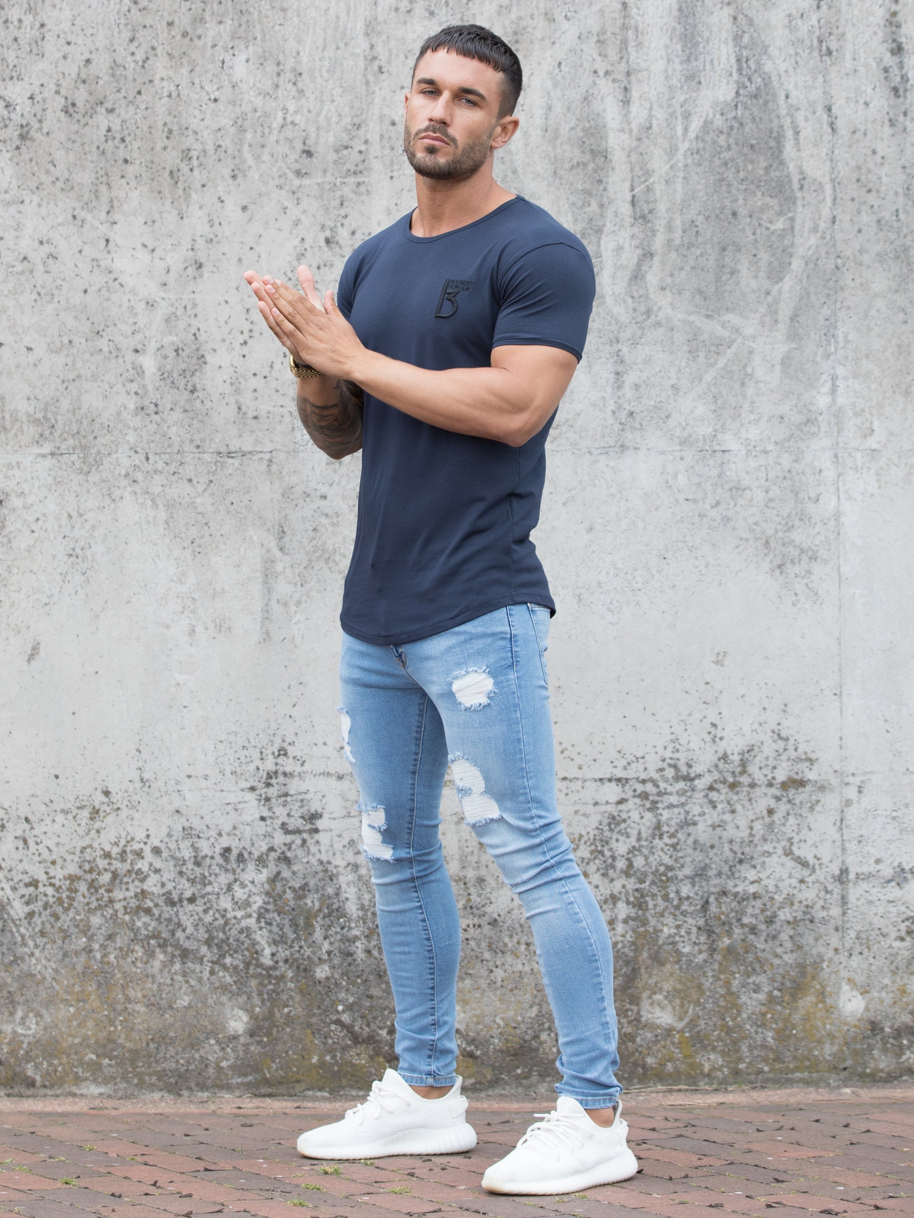 BST24 Clearance | BBH Men's Branded Short Sleeve Athletic T-shirt | Bound By Honour Bound By Honour RAWDENIM