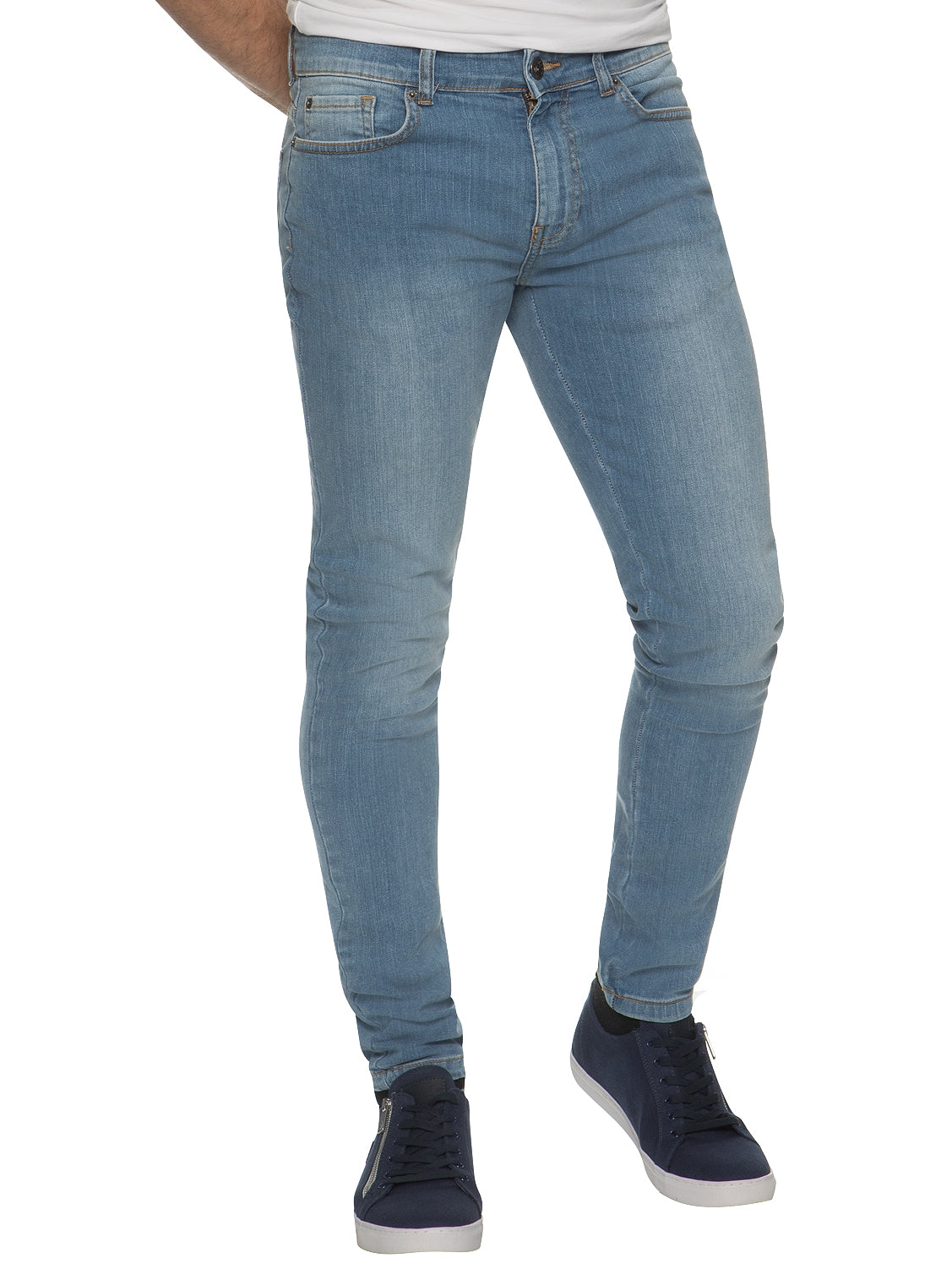 EZ326 Mens Designer Stretch Skinny Fit Jeans | Enzo Designer Menswear ENZO RAWDENIM