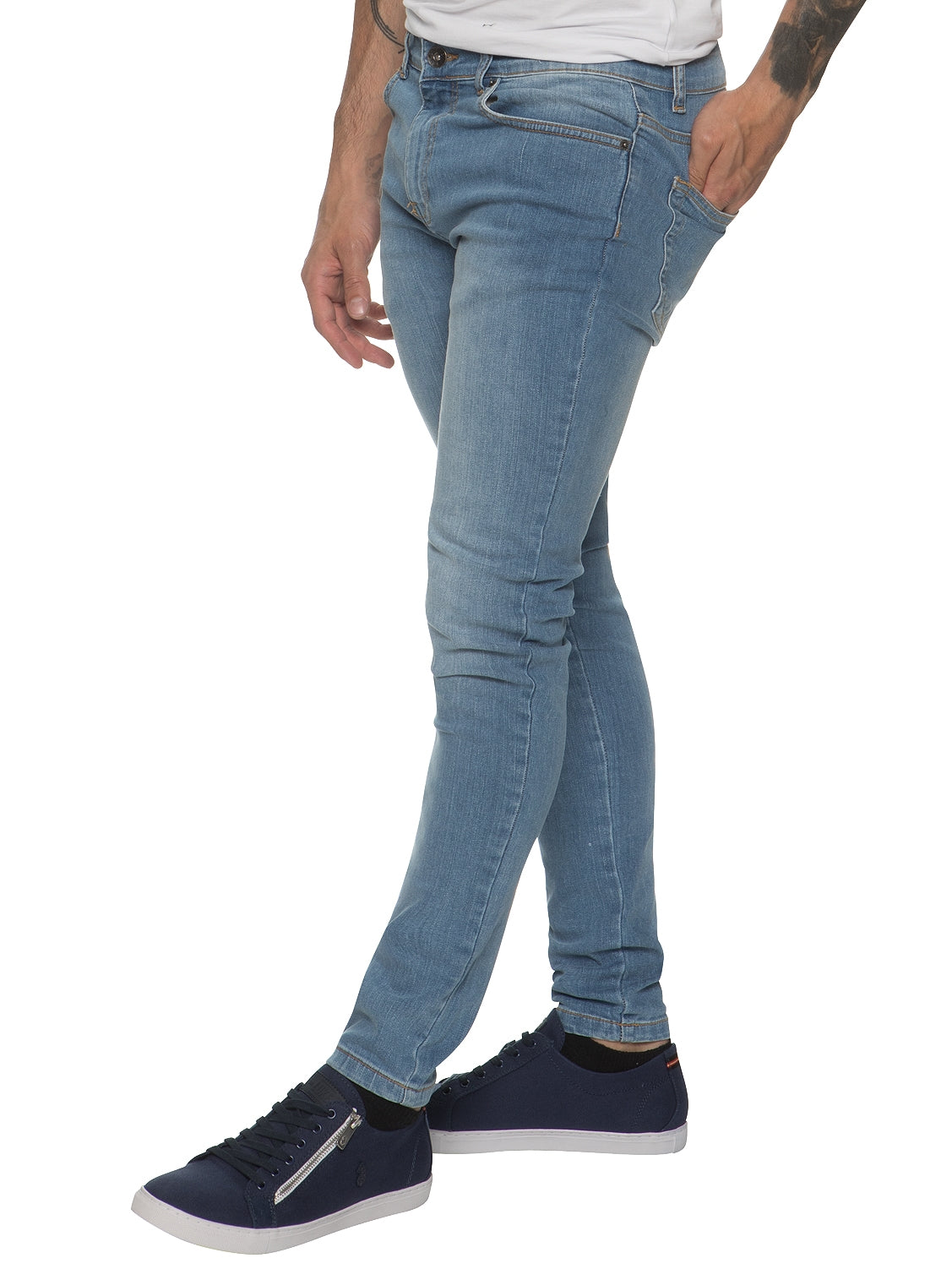 EZ326 Mens Designer Stretch Skinny Fit Jeans | Enzo Designer Menswear ENZO RAWDENIM