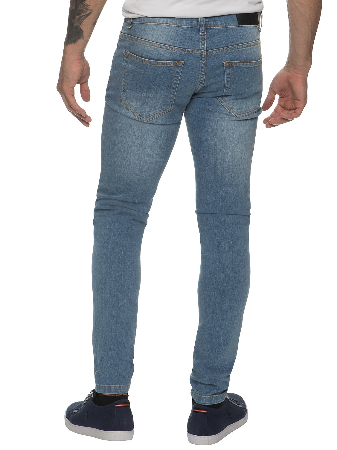 EZ326 Mens Designer Stretch Skinny Fit Jeans | Enzo Designer Menswear ENZO RAWDENIM
