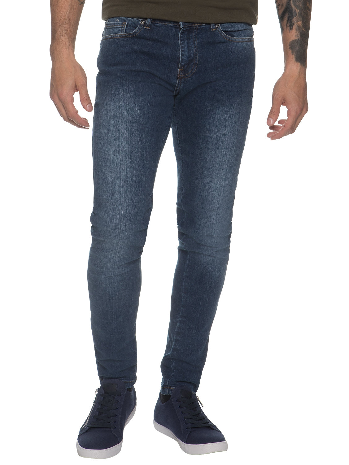 EZ326 Mens Designer Stretch Skinny Fit Jeans | Enzo Designer Menswear ENZO RAWDENIM