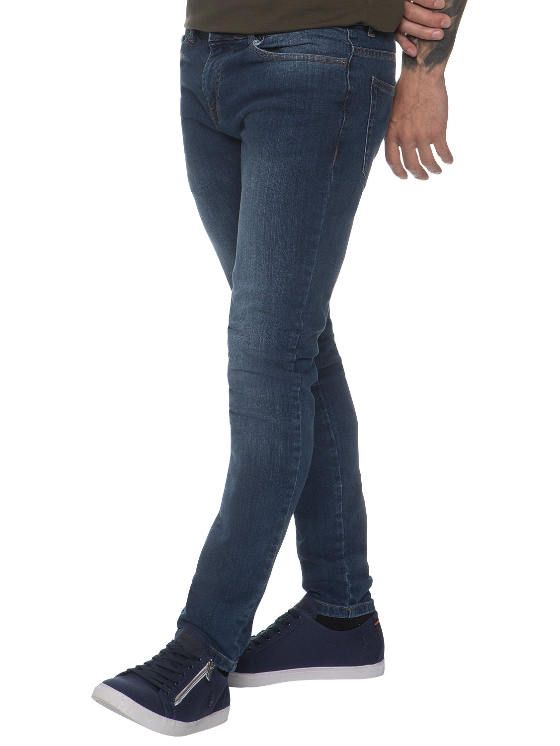 EZ326 Mens Designer Stretch Skinny Fit Jeans | Enzo Designer Menswear ENZO RAWDENIM