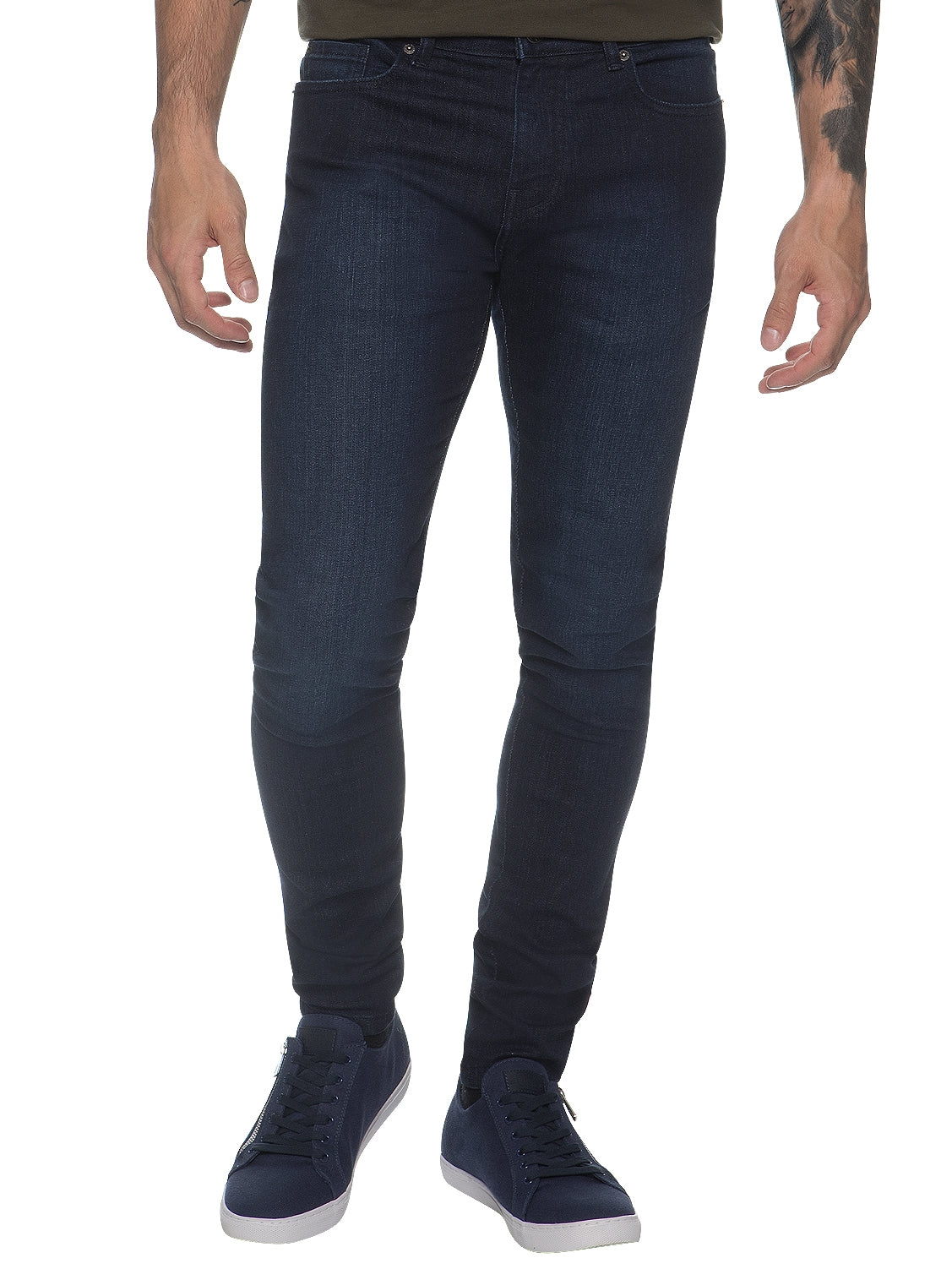 EZ326 Mens Designer Stretch Skinny Fit Jeans | Enzo Designer Menswear ENZO RAWDENIM