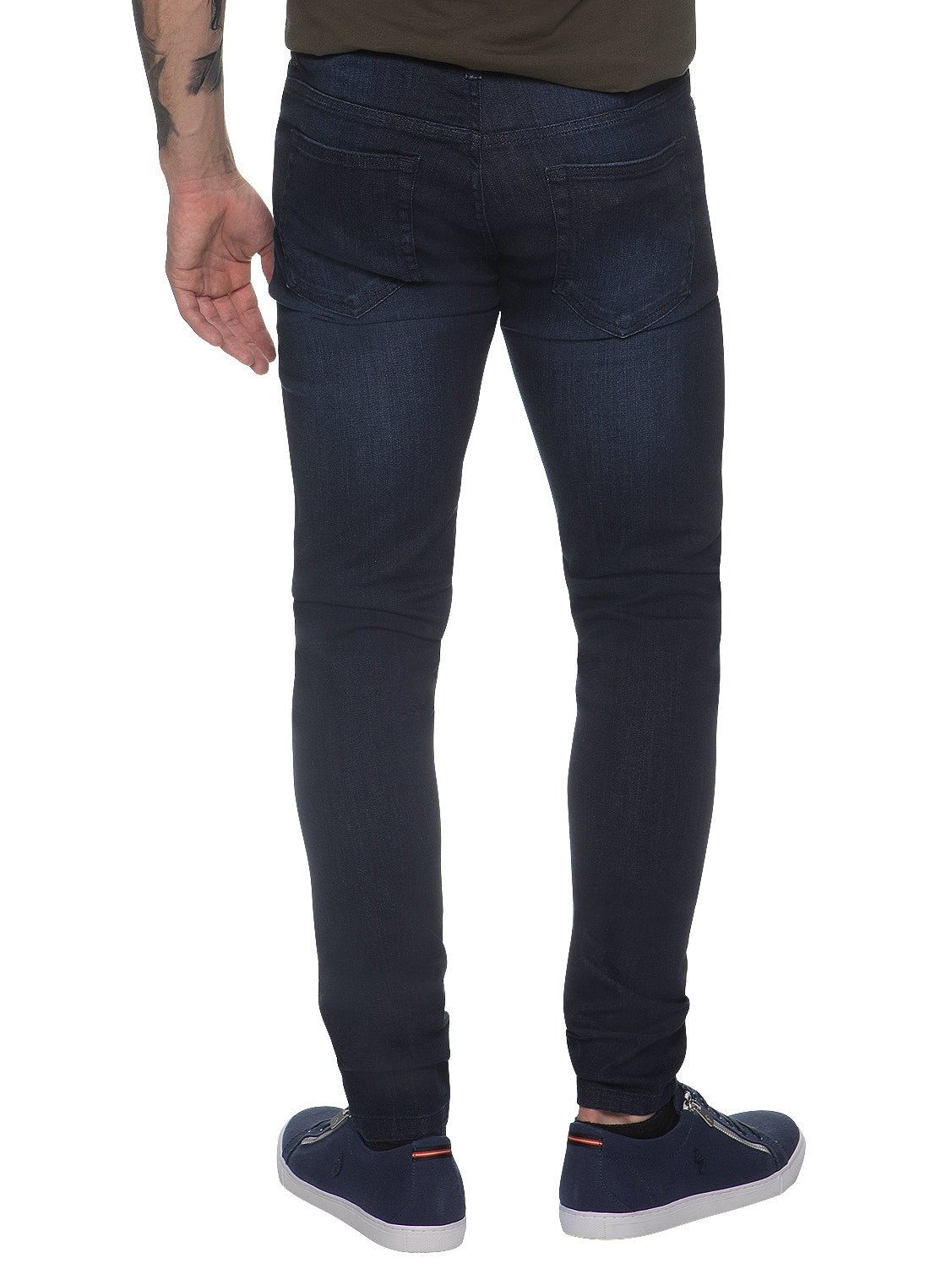 EZ326 Mens Designer Stretch Skinny Fit Jeans | Enzo Designer Menswear ENZO RAWDENIM