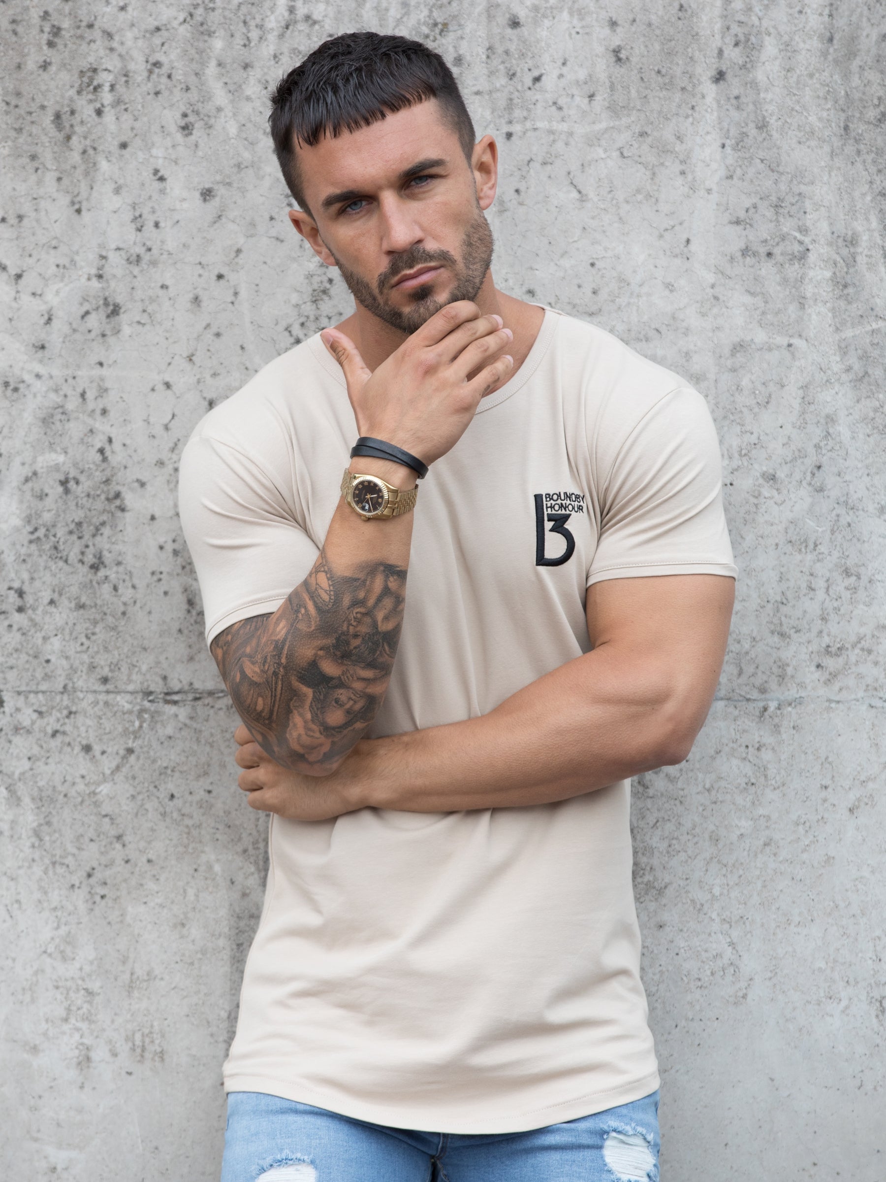 BST24 Clearance | BBH Men's Branded Short Sleeve Athletic T-shirt | Bound By Honour Bound By Honour RAWDENIM