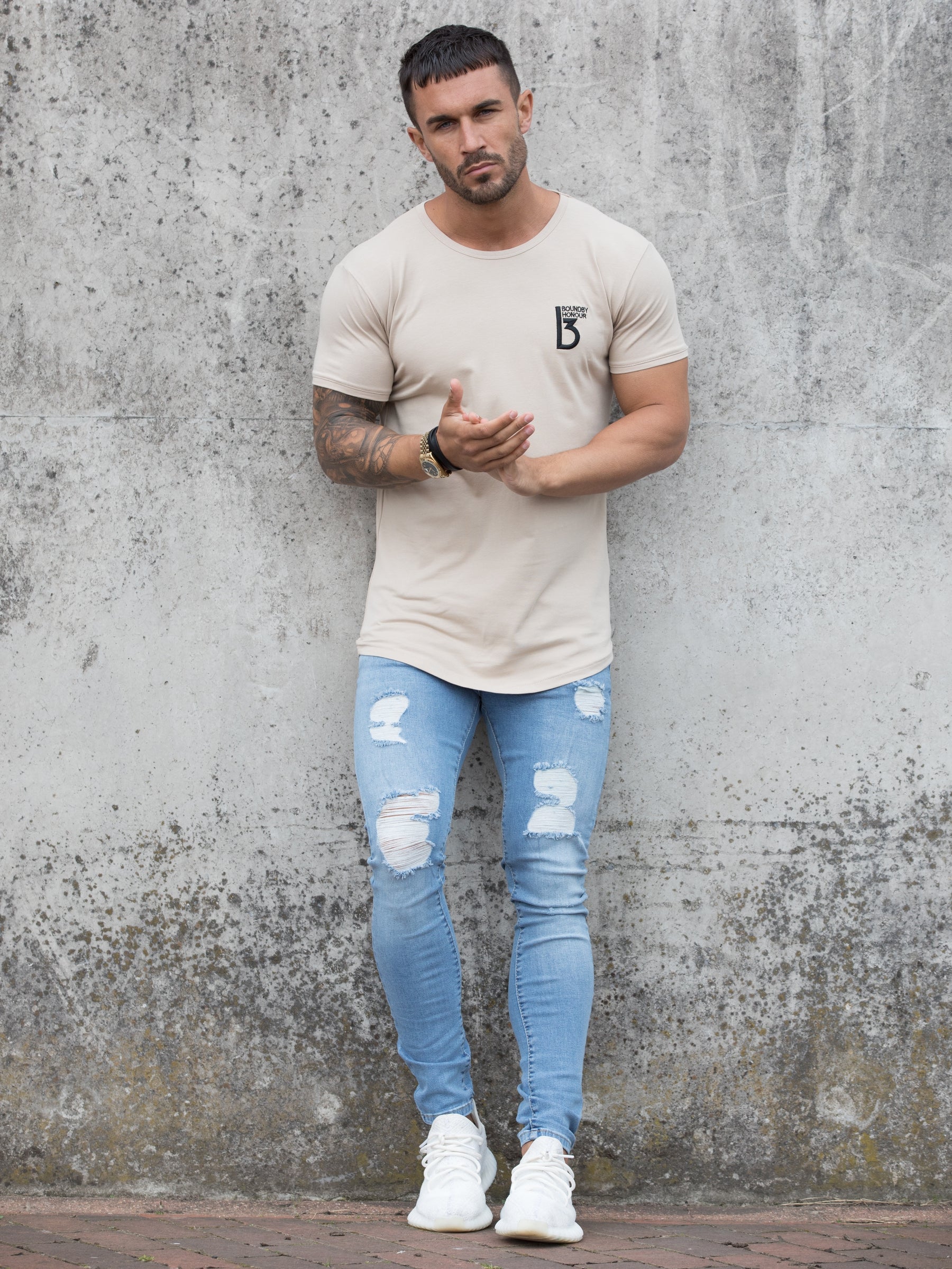 BST24 Clearance | BBH Men's Branded Short Sleeve Athletic T-shirt | Bound By Honour Bound By Honour RAWDENIM