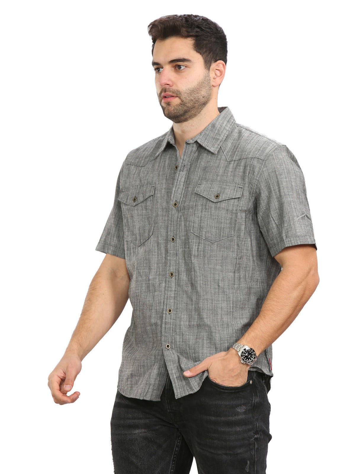 WRAN SHORT SLEEVE Wrangler Mens Short Sleeve Shirts WRANGLER RAWDENIM