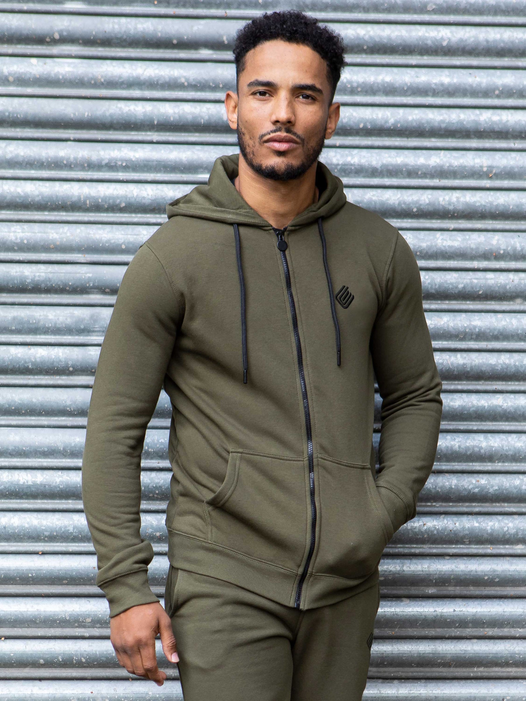 EZHD577 Mens Zip Up Hooded Fleece Tracksuit Top | Enzo Designer Menswear ENZO RAWDENIM