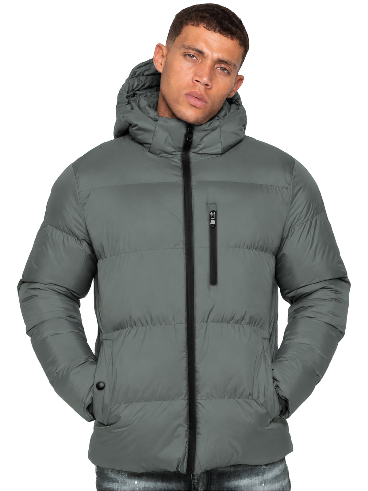 Kruze | Mens Hooded Puffer Jacket