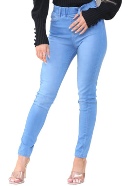 KZL109 Kruze | Womens Skinny Denim Jeggings KRUZE RAWDENIM