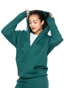 Womens Oversized Zipped Hoodie