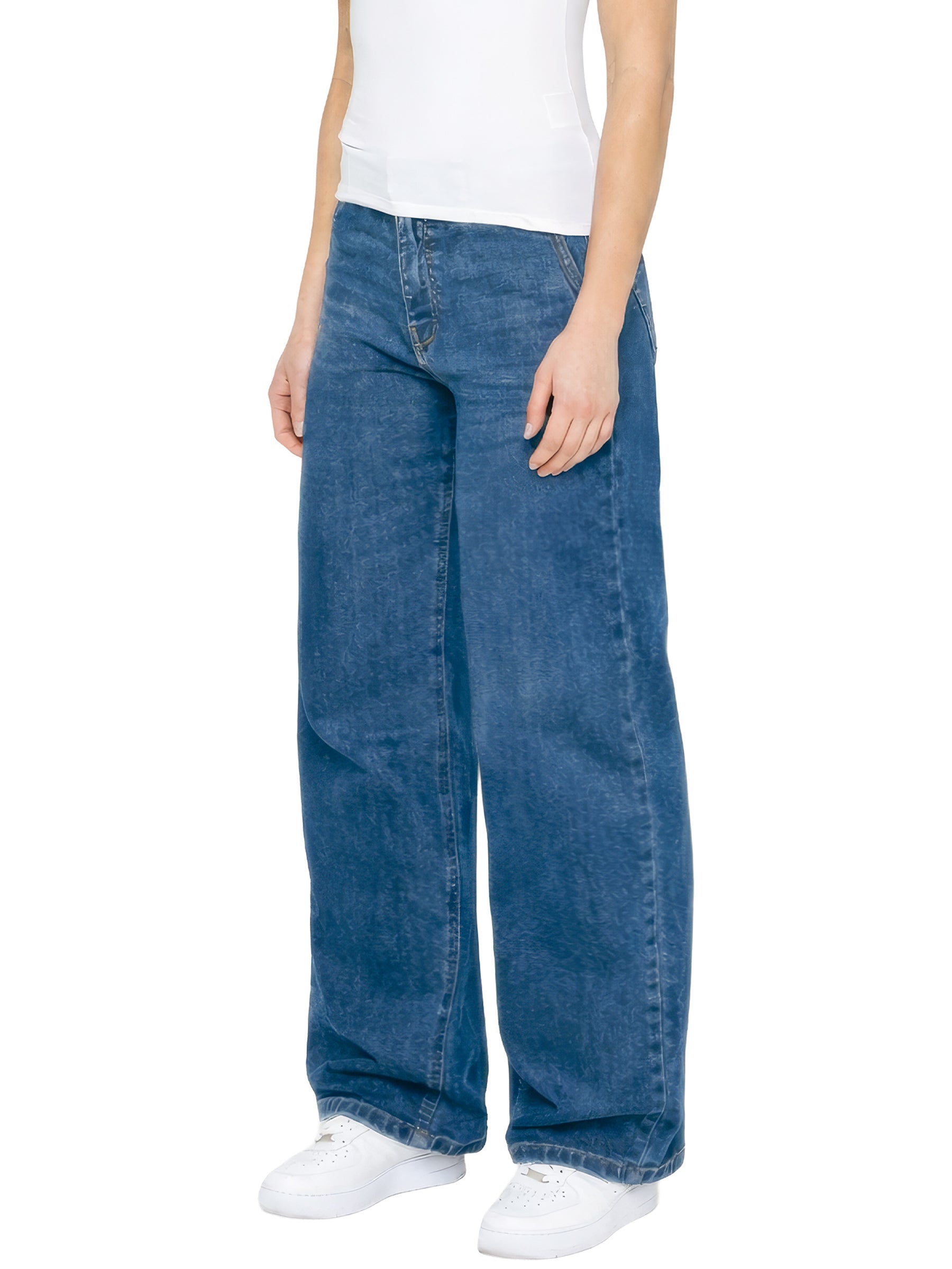 Enzo | Womens Baggy Jeans