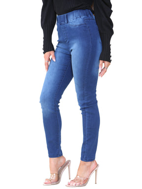 KZL109 Kruze | Womens Skinny Denim Jeggings KRUZE RAWDENIM