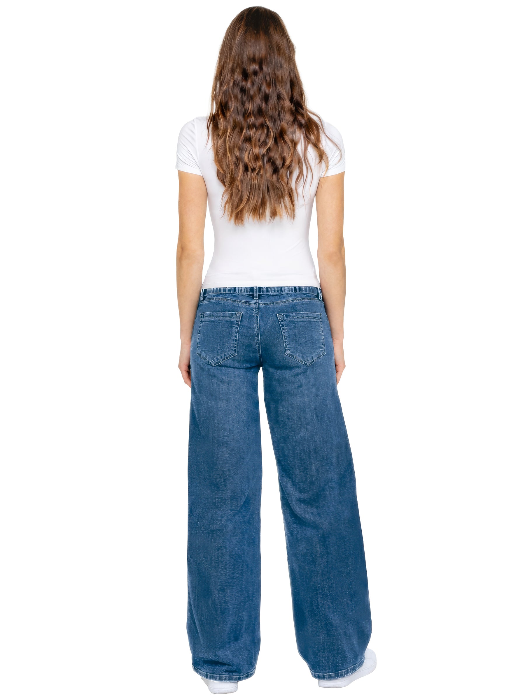 Enzo | Womens Baggy Jeans