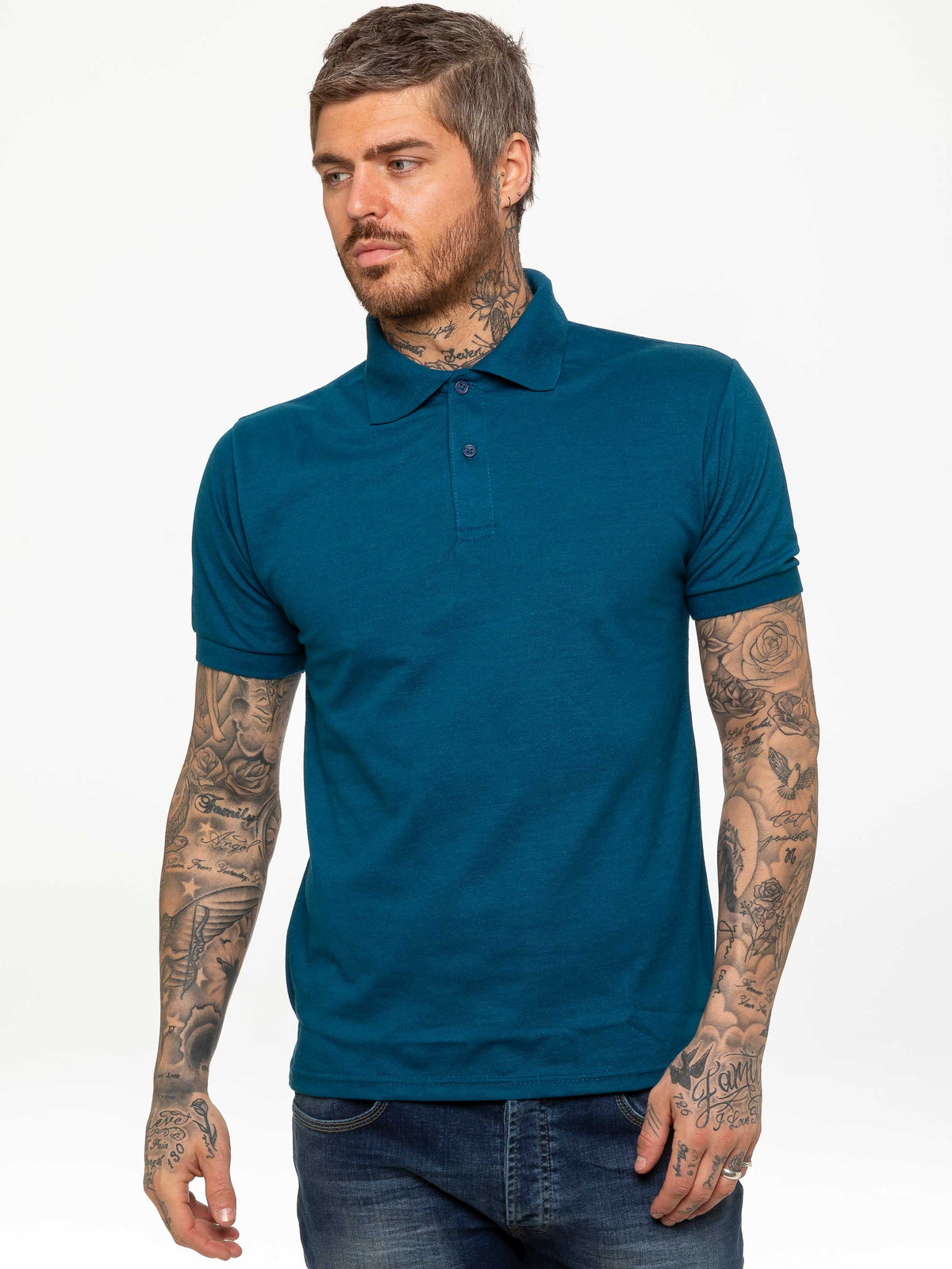 KZPL105 Copy of Mens Kruze Clothing | Mens Pique Polo T-Shirt KRUZE RAWDENIM