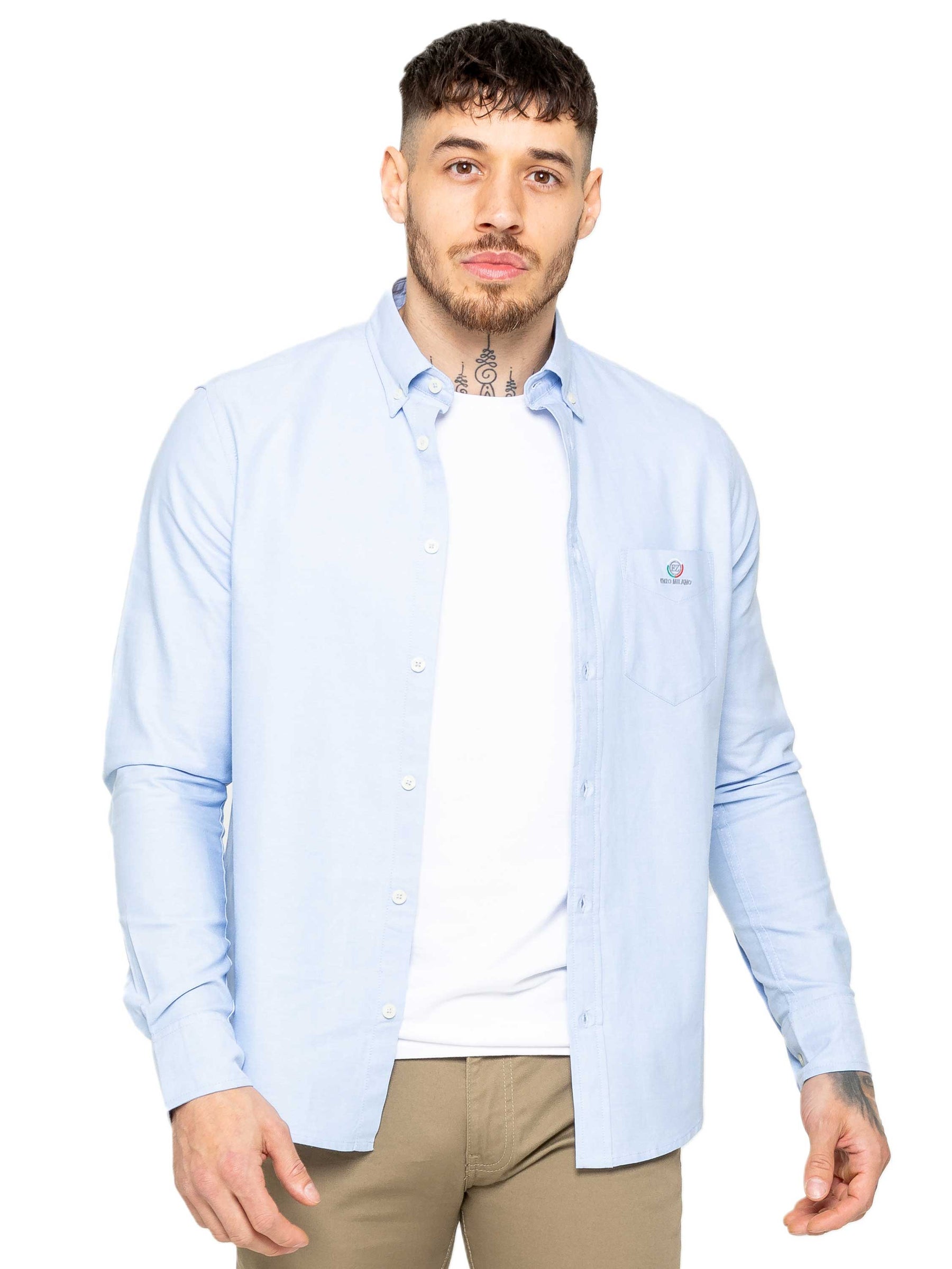 MSH4 SHIRTS Enzo | Mens Regular Fit Oxford Shirt (Copy) ENZO RAWDENIM