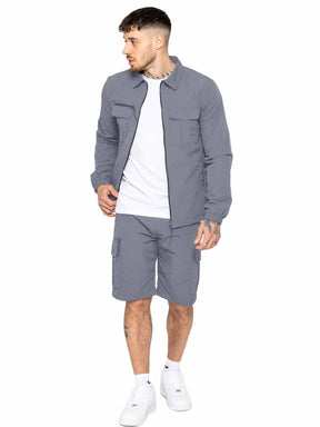 Enzo | Mens Poly Cargo Shorts