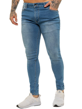 Enzo | Mens Designer Stretch Skinny Fit Jeans